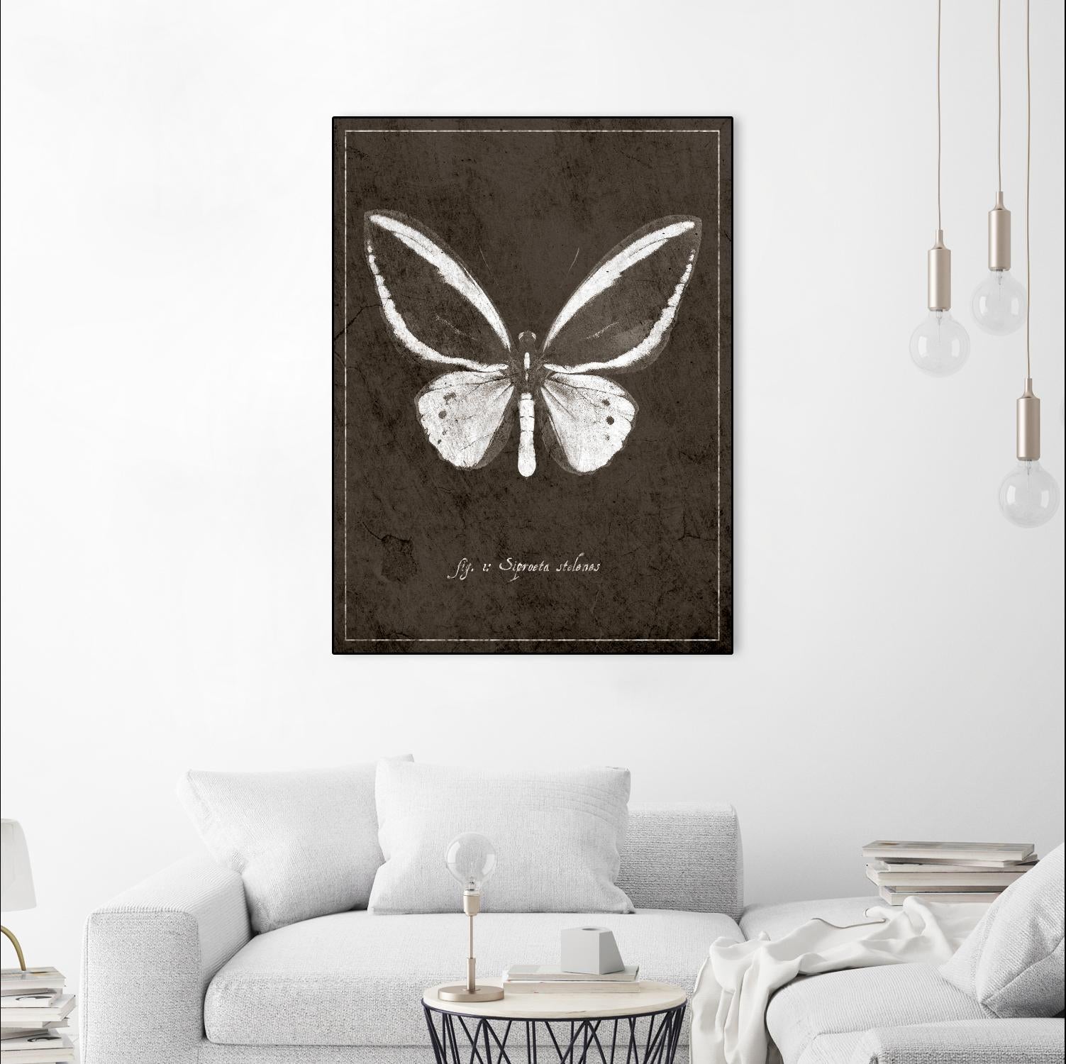 Butterfly I by GI ArtLab on GIANT ART - white botany