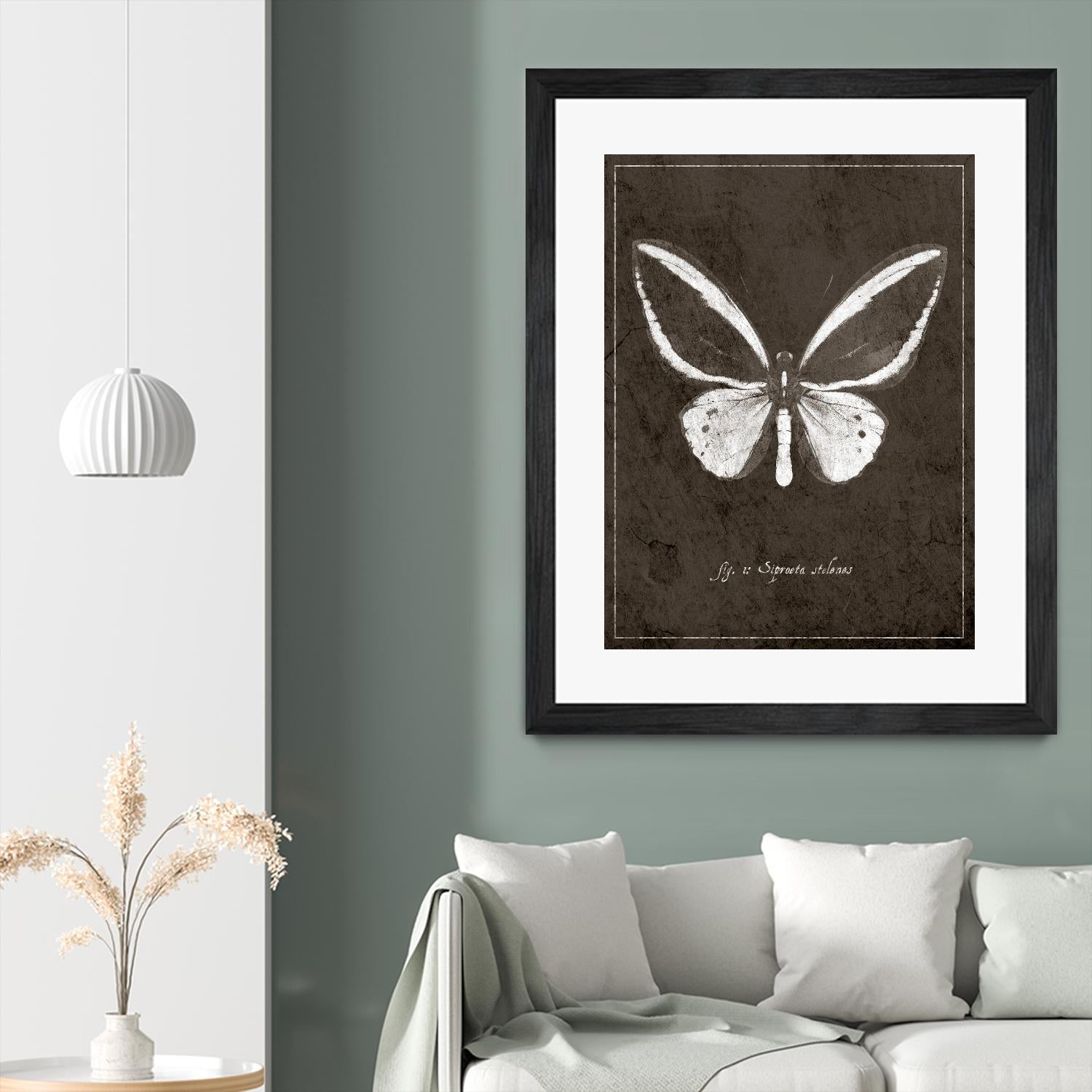 Butterfly I by GI ArtLab on GIANT ART - white botany