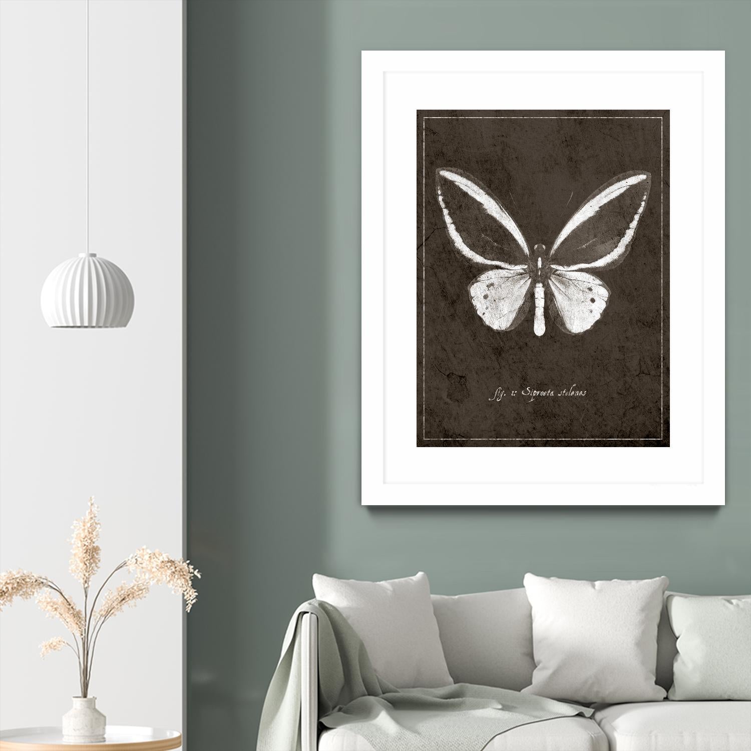 Butterfly I by GI ArtLab on GIANT ART - white botany