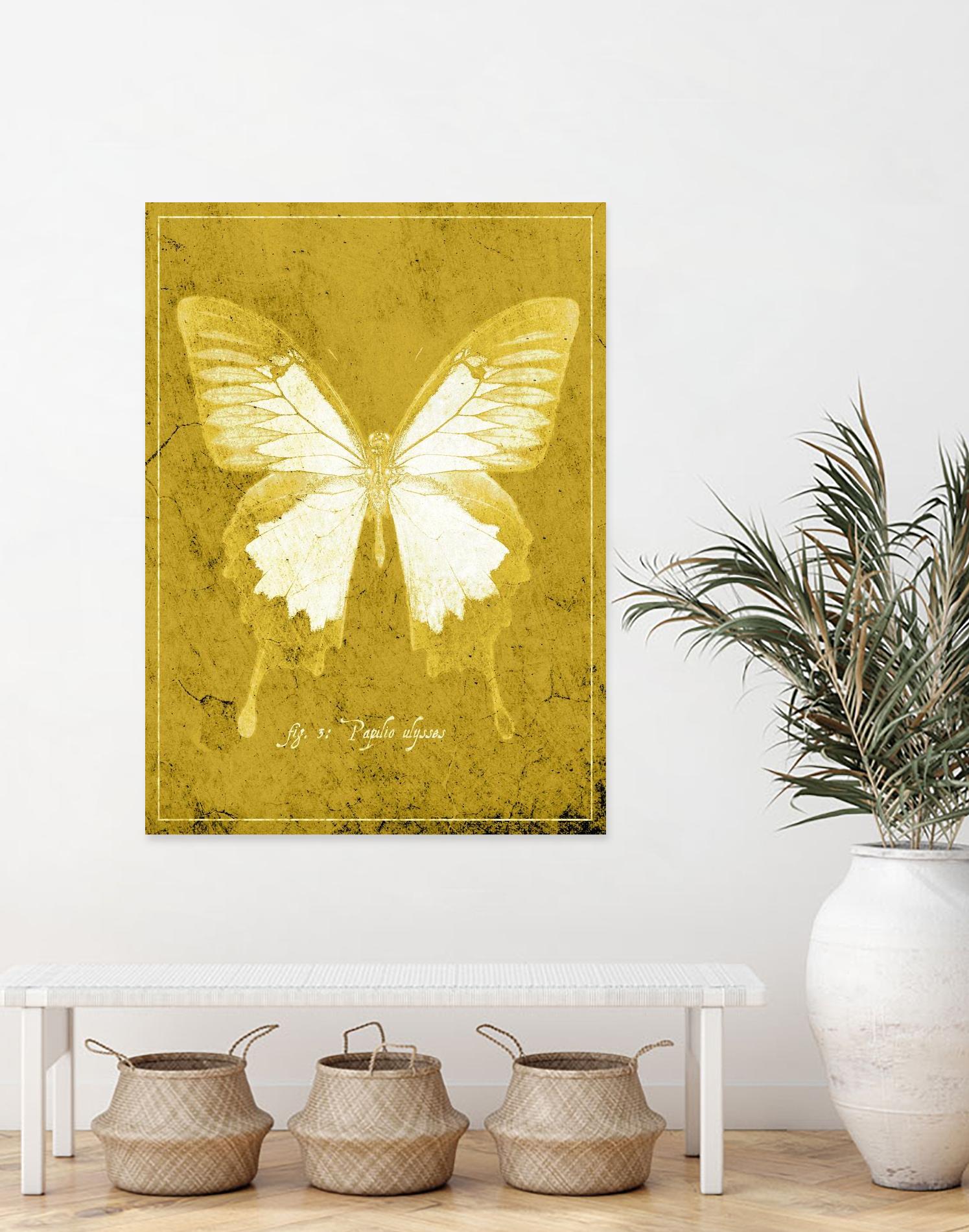 Butterfly L by GI ArtLab on GIANT ART - pink animals