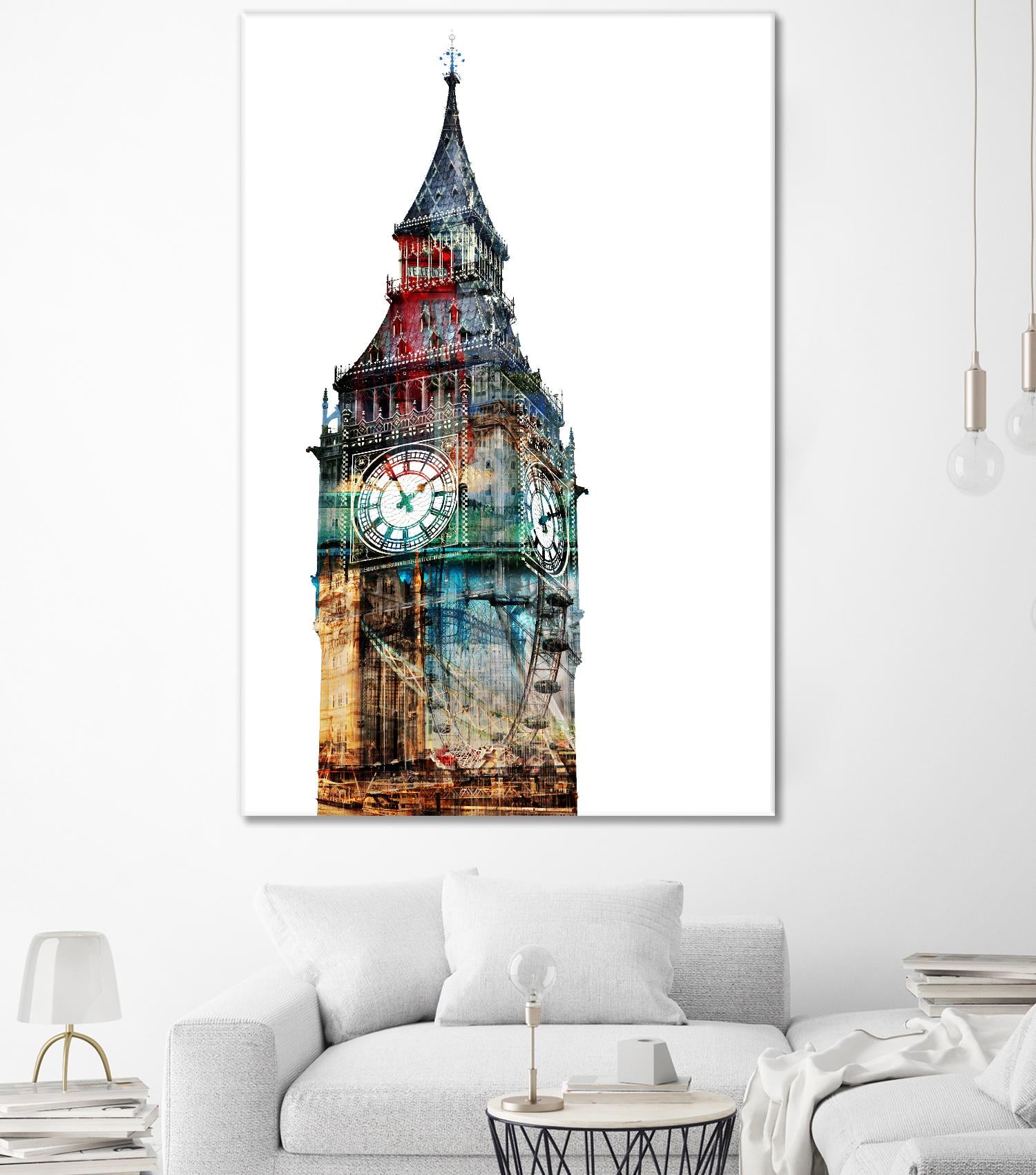 London Spirit by THE Studio on GIANT ART - blue city scene