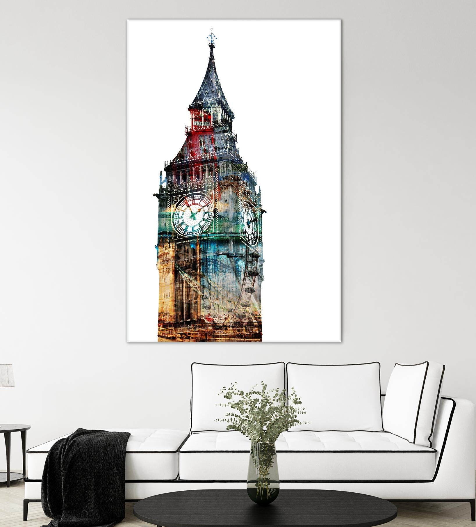 London Spirit by THE Studio on GIANT ART - blue city scene