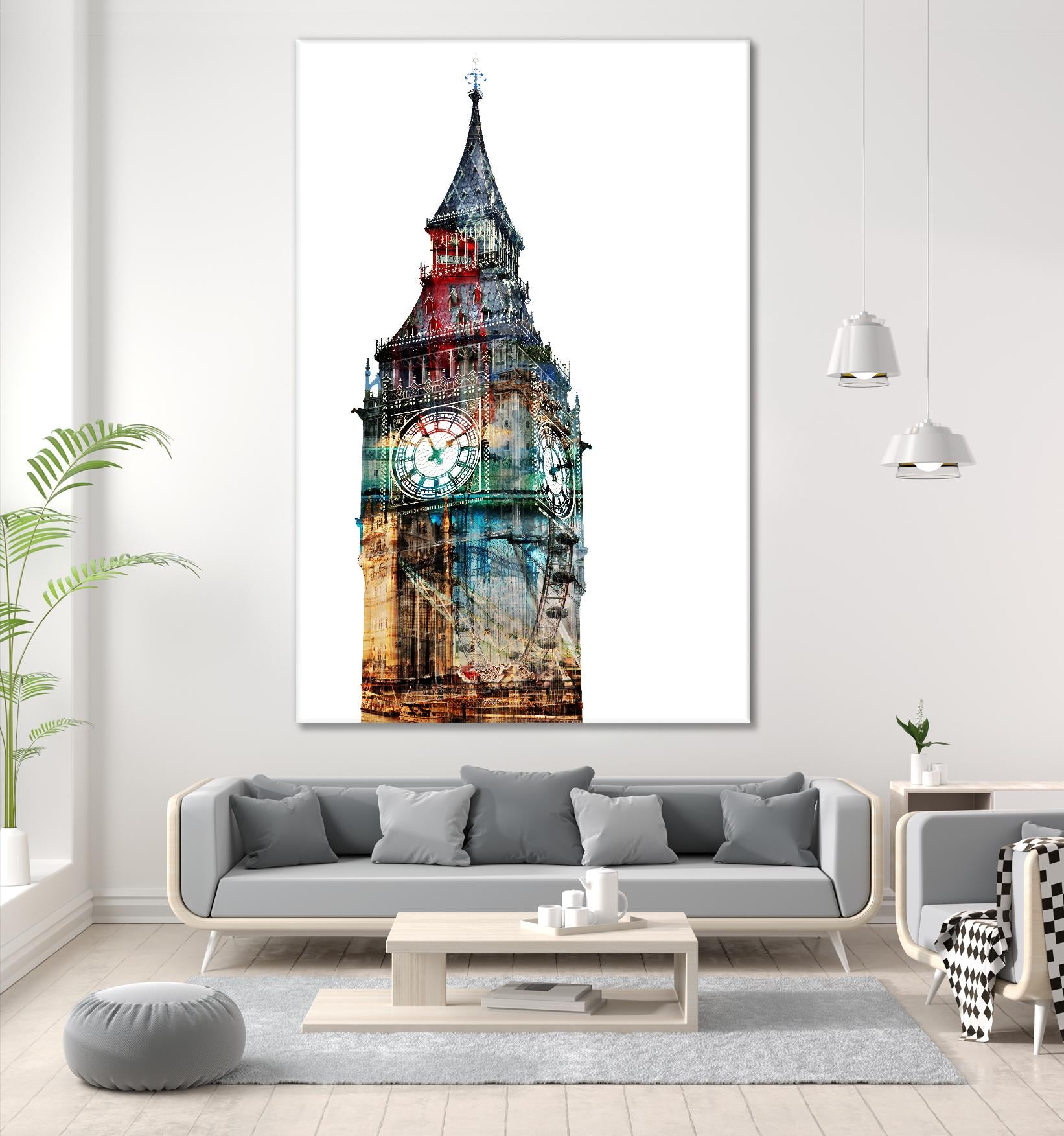 London Spirit by THE Studio on GIANT ART - blue city scene