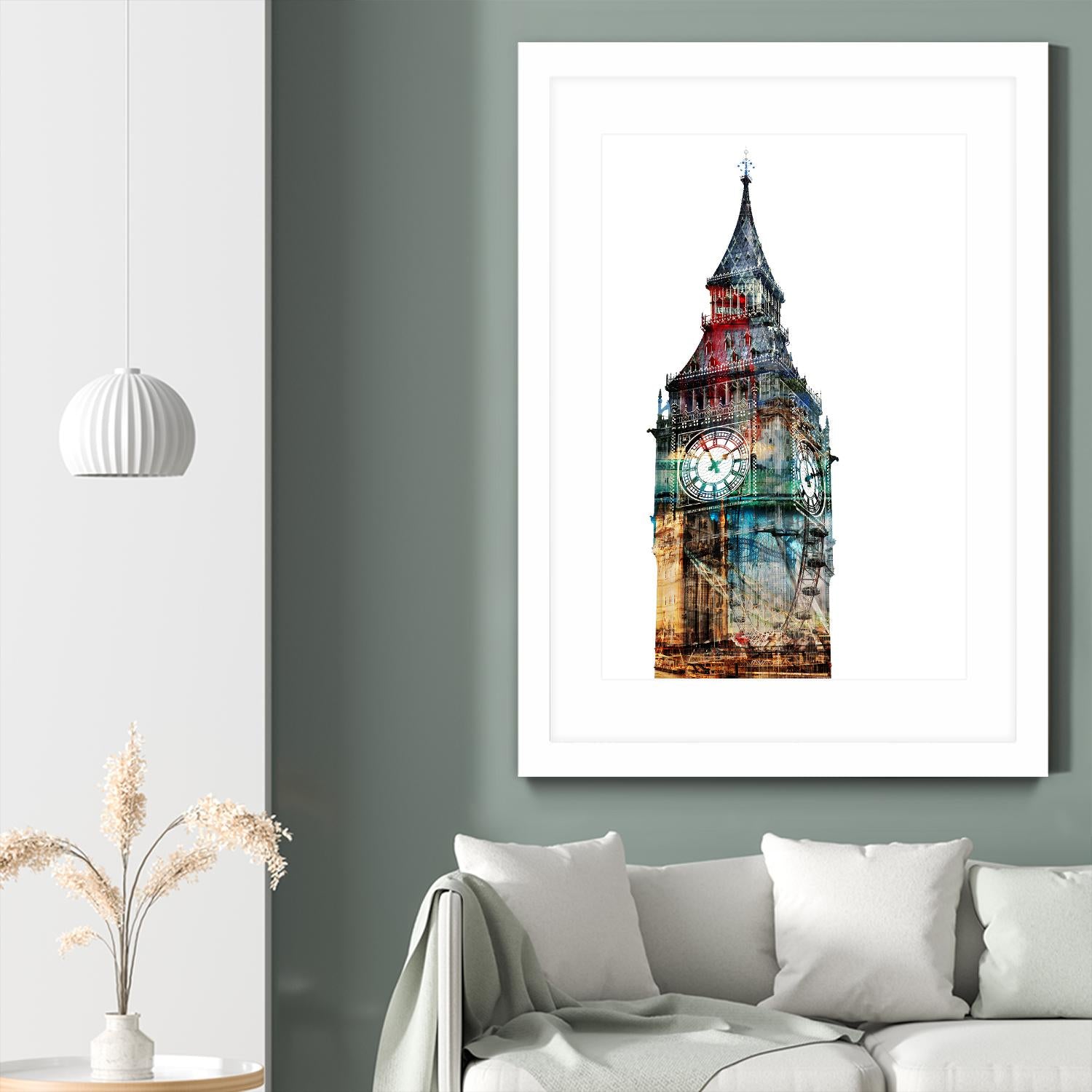 London Spirit by THE Studio on GIANT ART - blue city scene