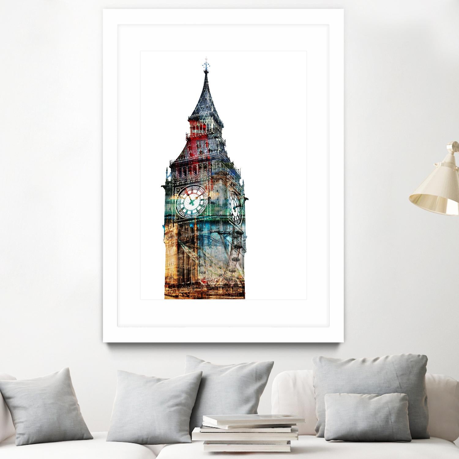 London Spirit by THE Studio on GIANT ART - blue city scene