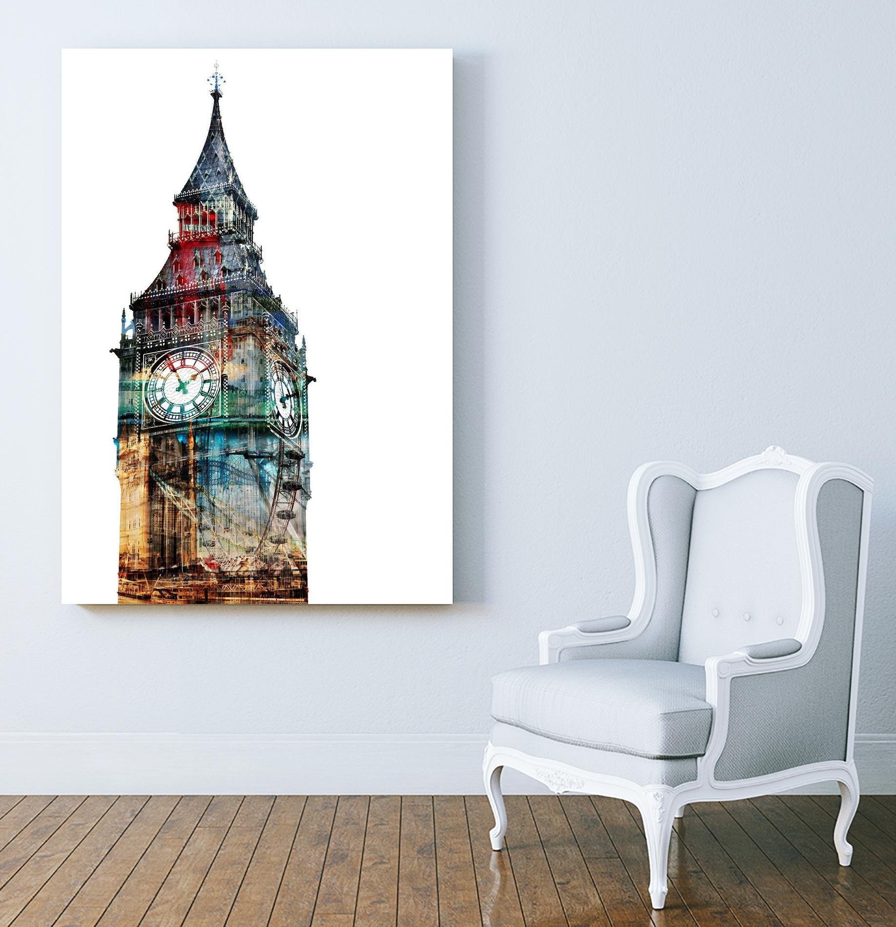 London Spirit by THE Studio on GIANT ART - blue city scene
