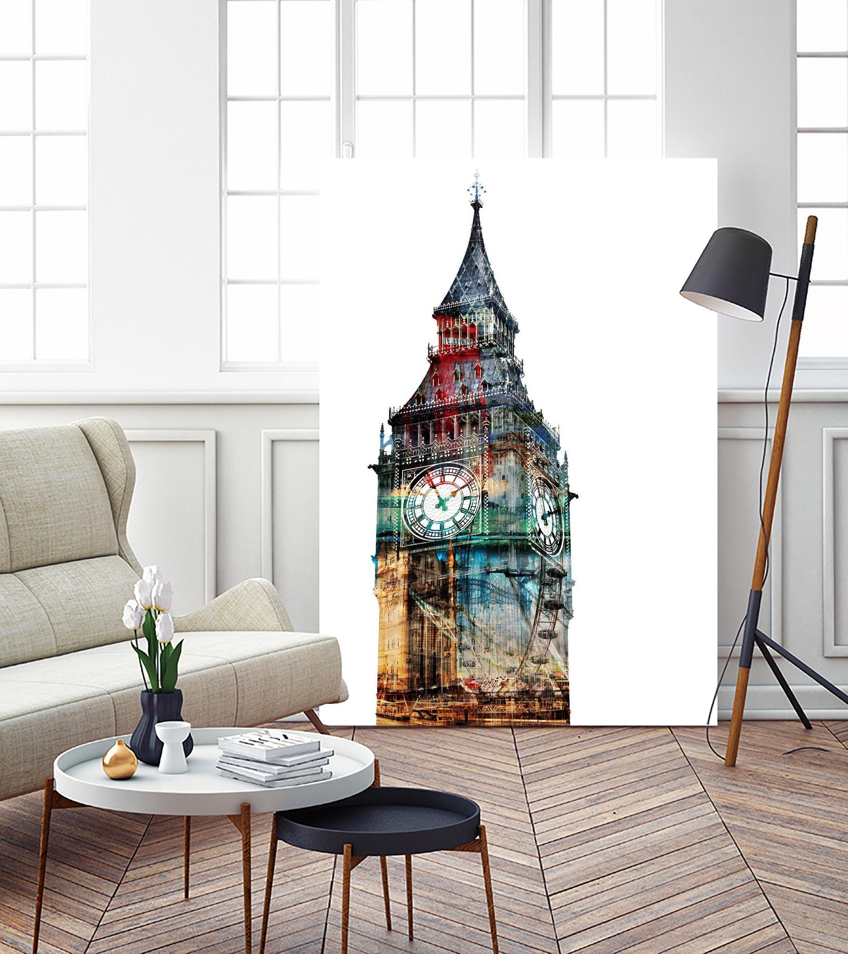 London Spirit by THE Studio on GIANT ART - blue city scene