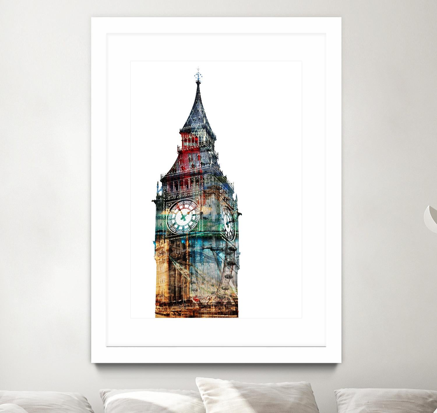 London Spirit by THE Studio on GIANT ART - blue city scene