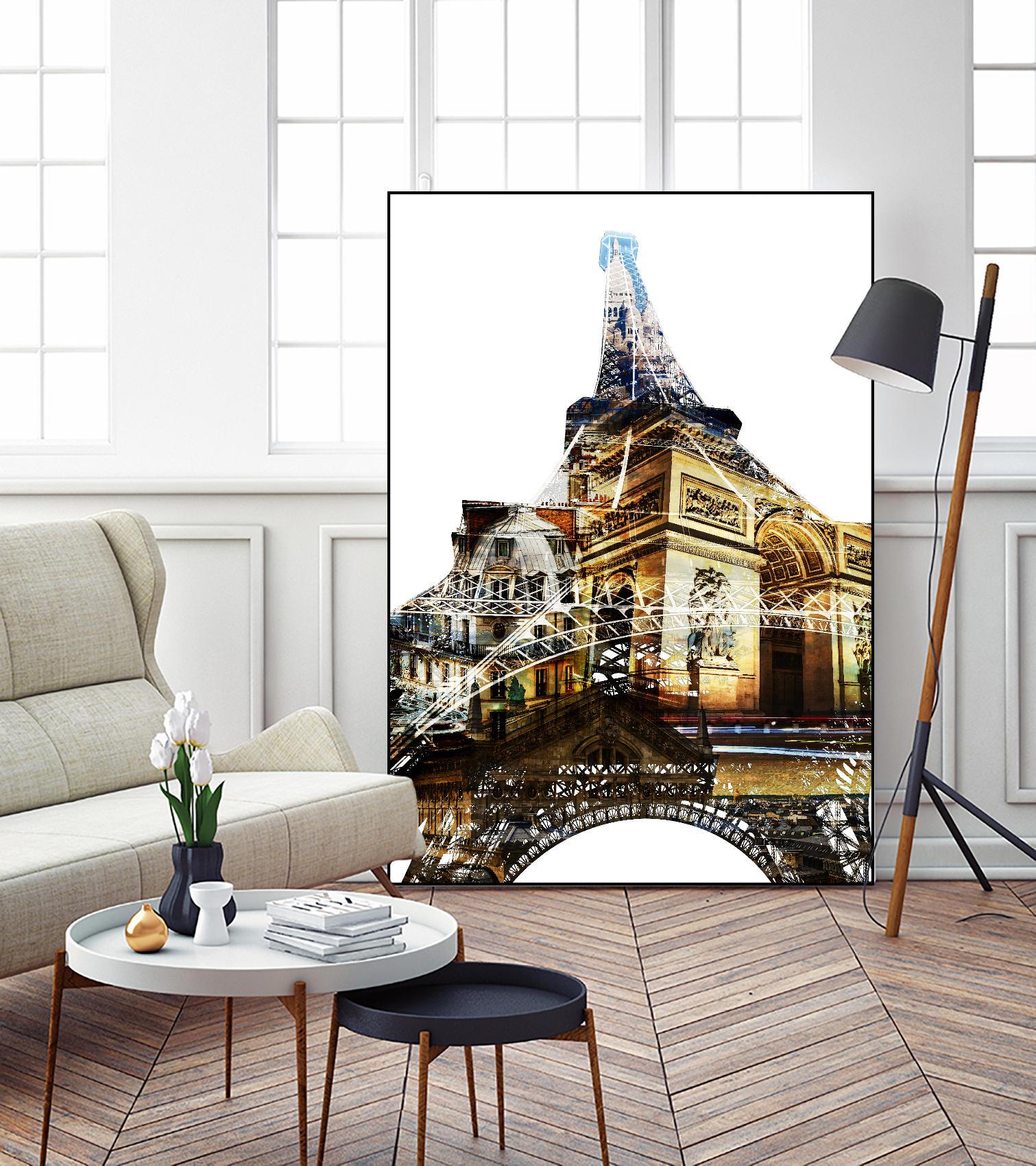 Paris Spirit by THE Studio on GIANT ART - yellow city scene