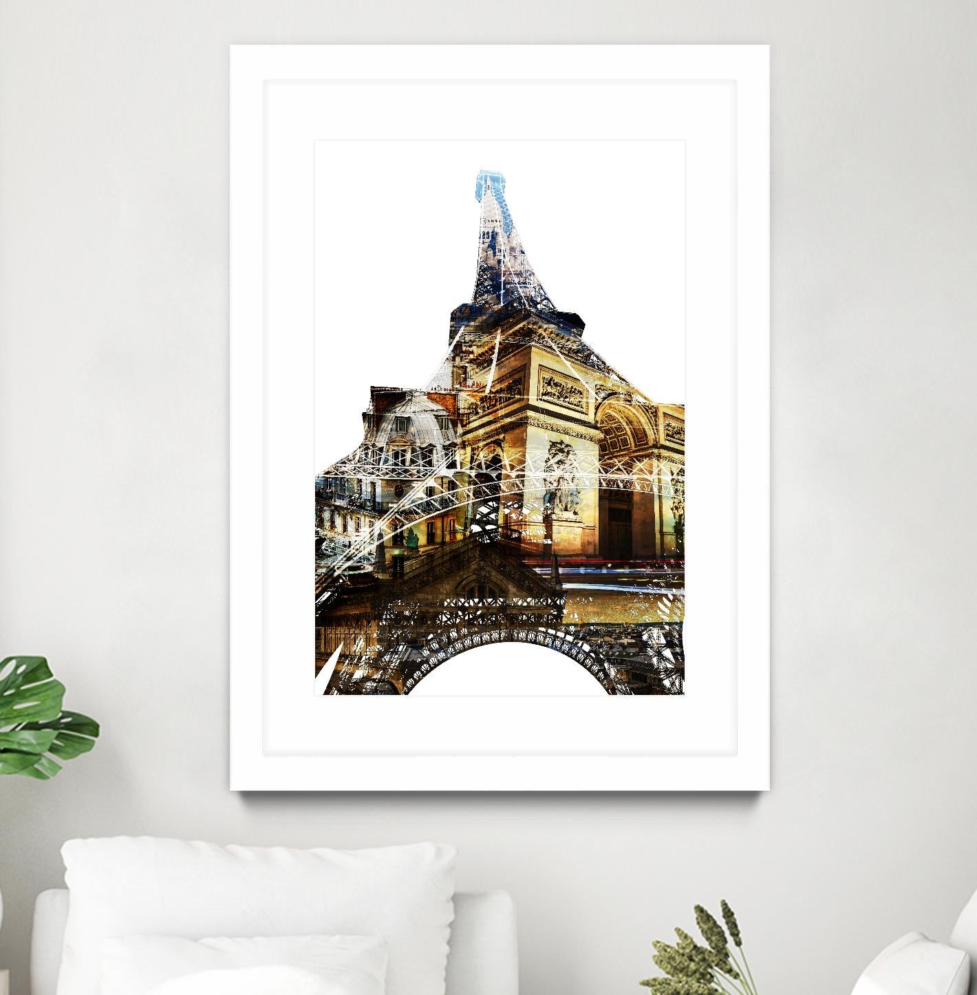 Paris Spirit by THE Studio on GIANT ART - yellow city scene