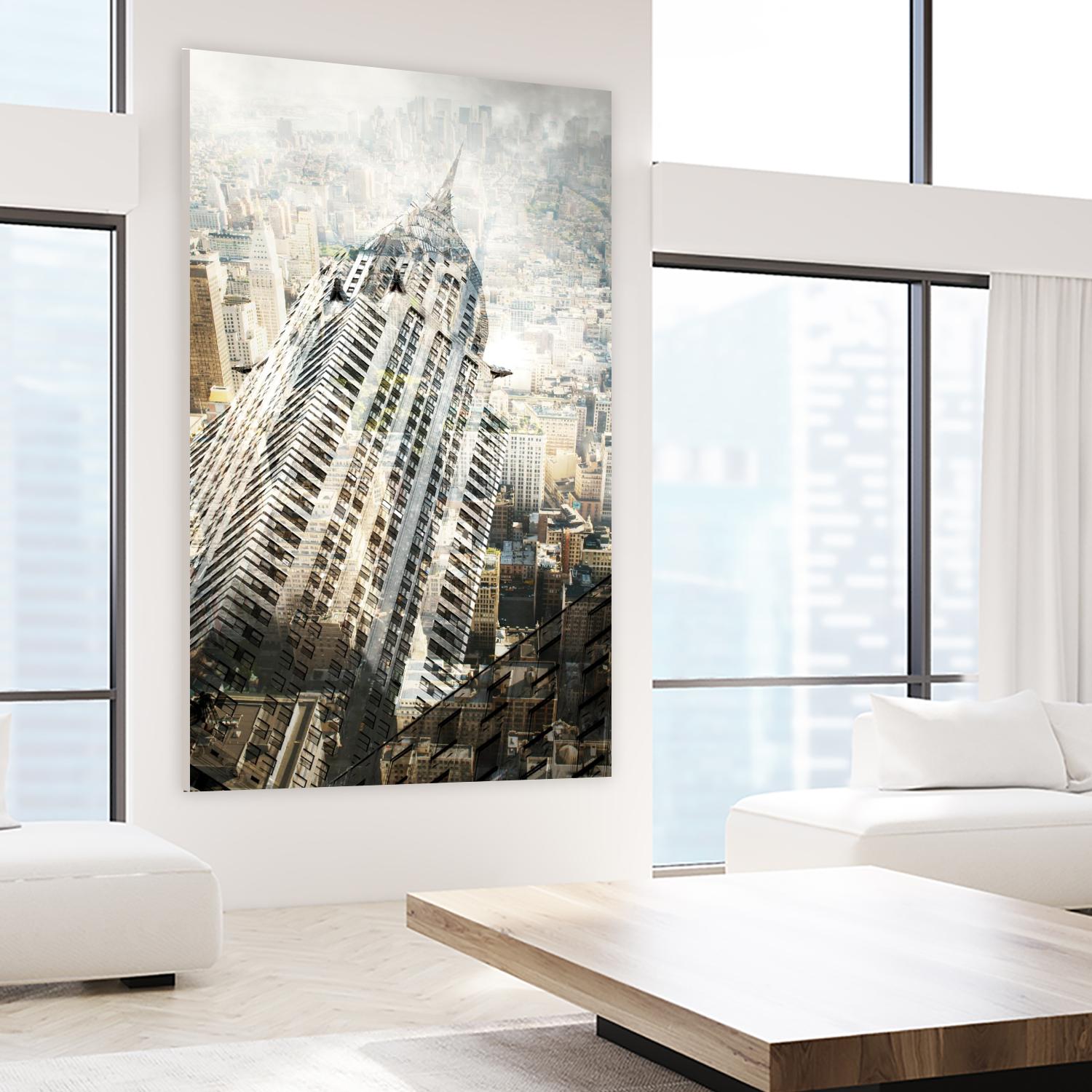 New York by THE Studio on GIANT ART - beige city scene