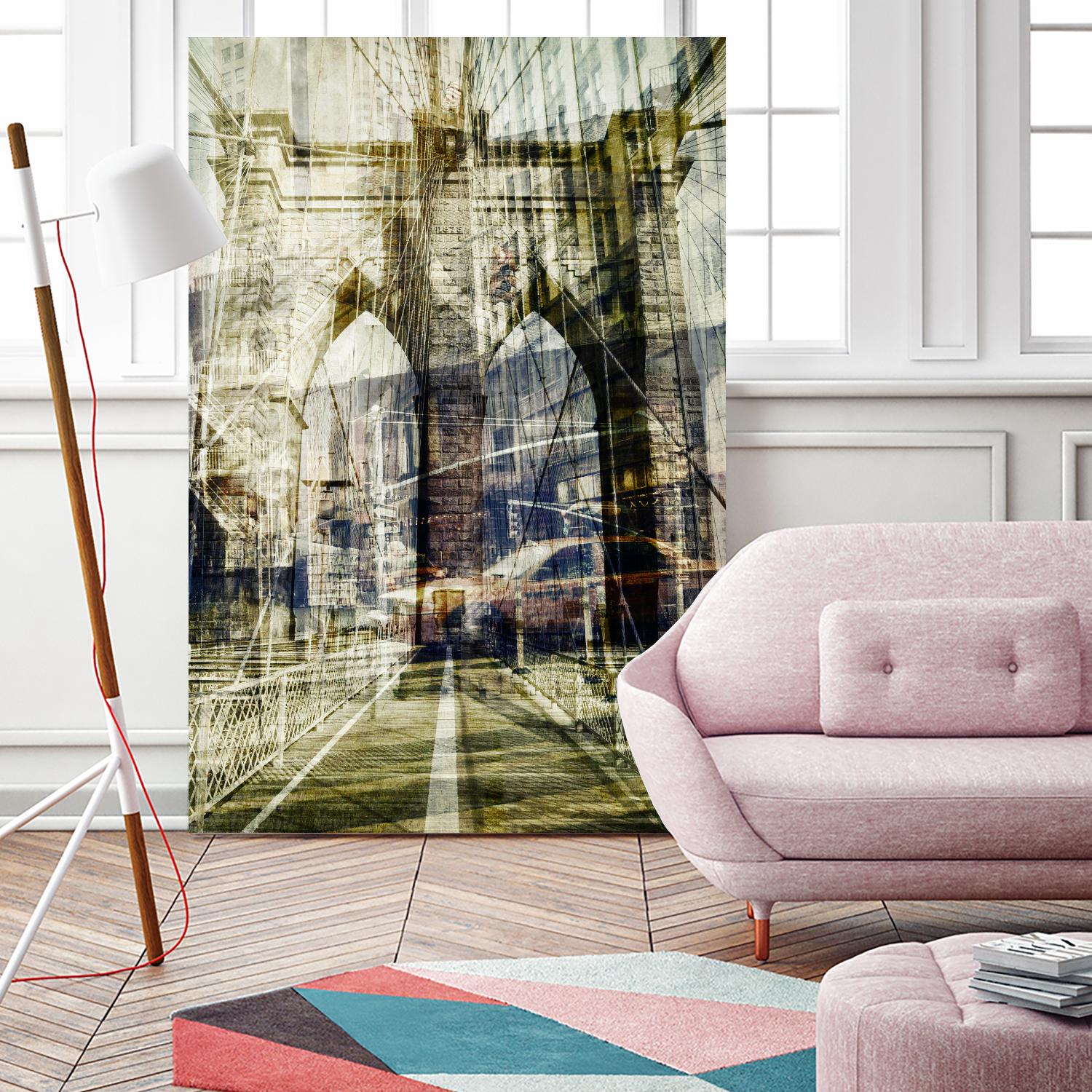 Brooklyn by THE Studio on GIANT ART - black city scene