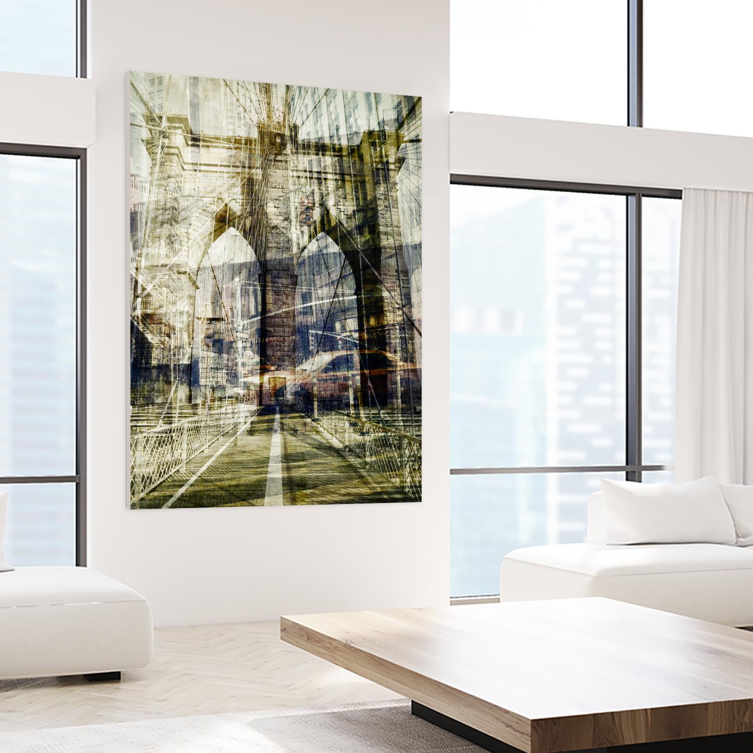 Brooklyn by THE Studio on GIANT ART - black city scene