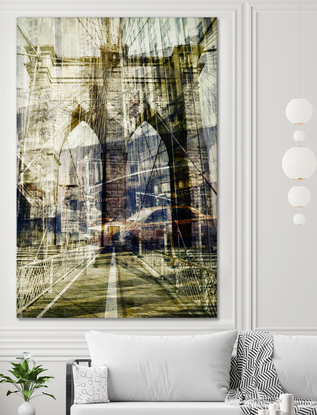 Brooklyn by THE Studio on GIANT ART - black city scene