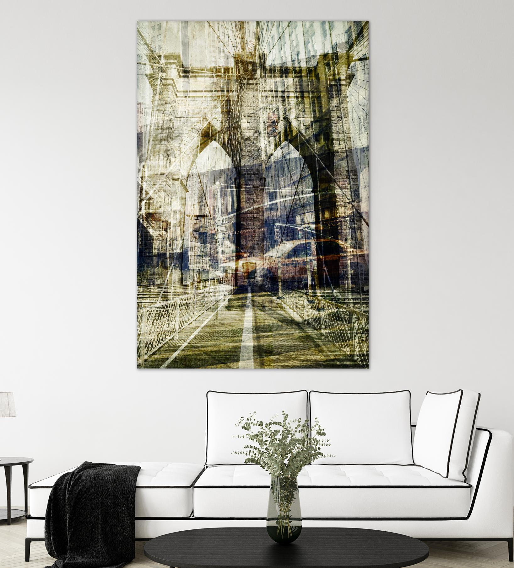 Brooklyn by THE Studio on GIANT ART - black city scene