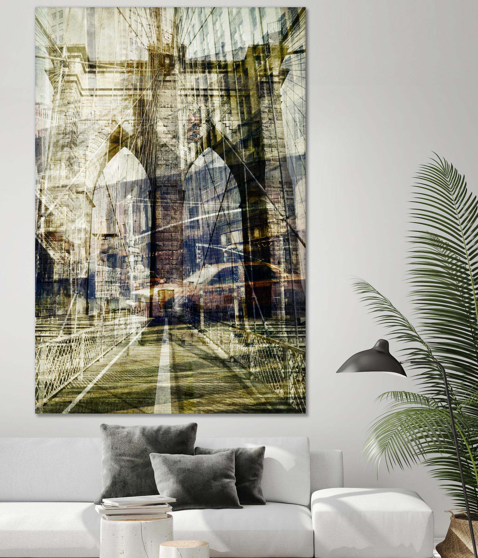 Brooklyn by THE Studio on GIANT ART - black city scene