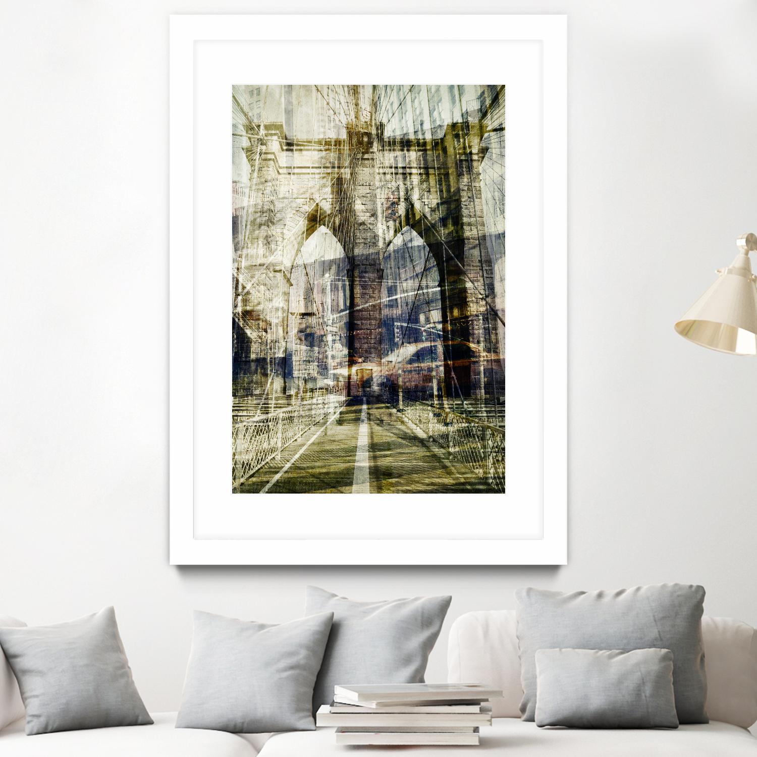 Brooklyn by THE Studio on GIANT ART - black city scene