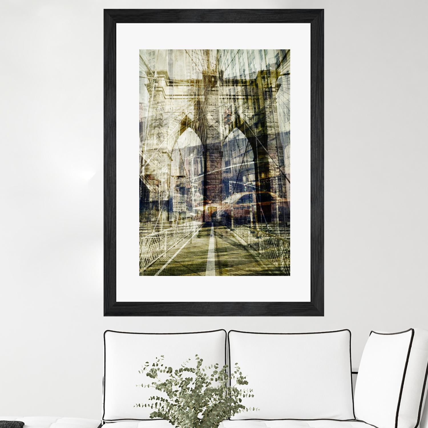 Brooklyn by THE Studio on GIANT ART - black city scene