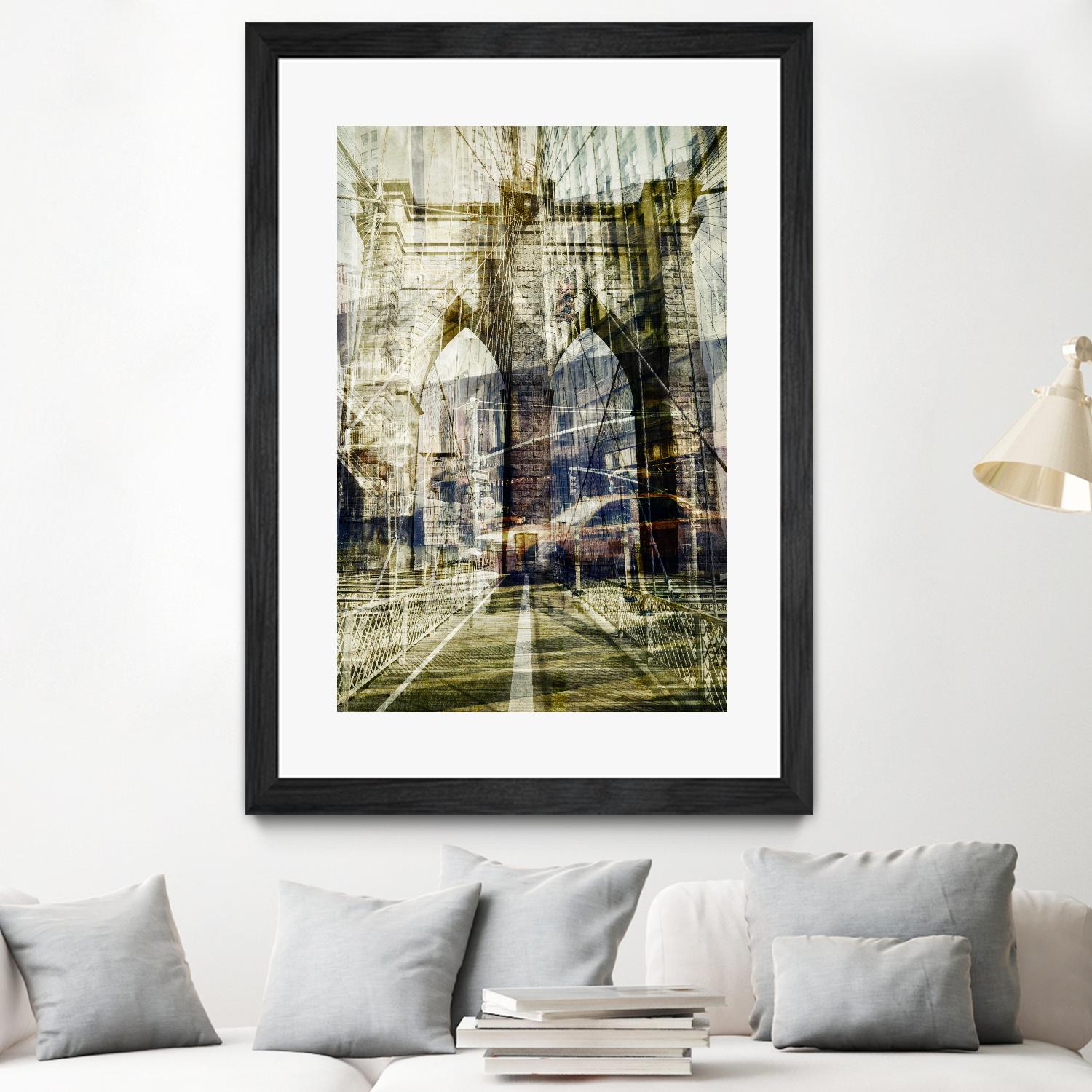 Brooklyn by THE Studio on GIANT ART - black city scene