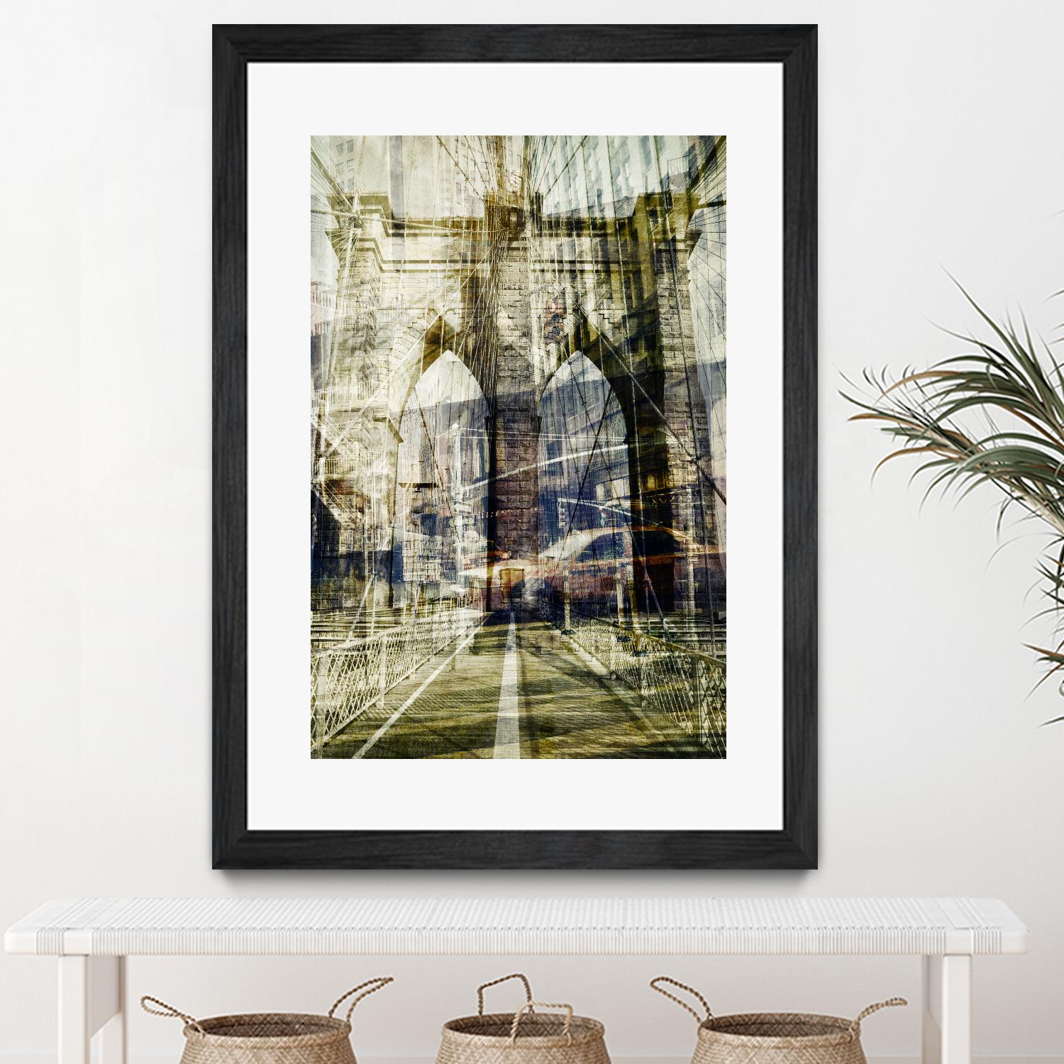 Brooklyn by THE Studio on GIANT ART - black city scene