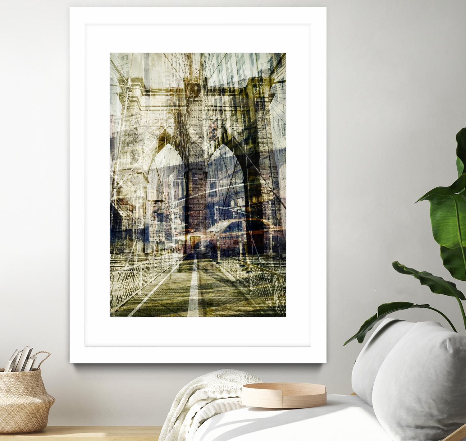 Brooklyn by THE Studio on GIANT ART - black city scene