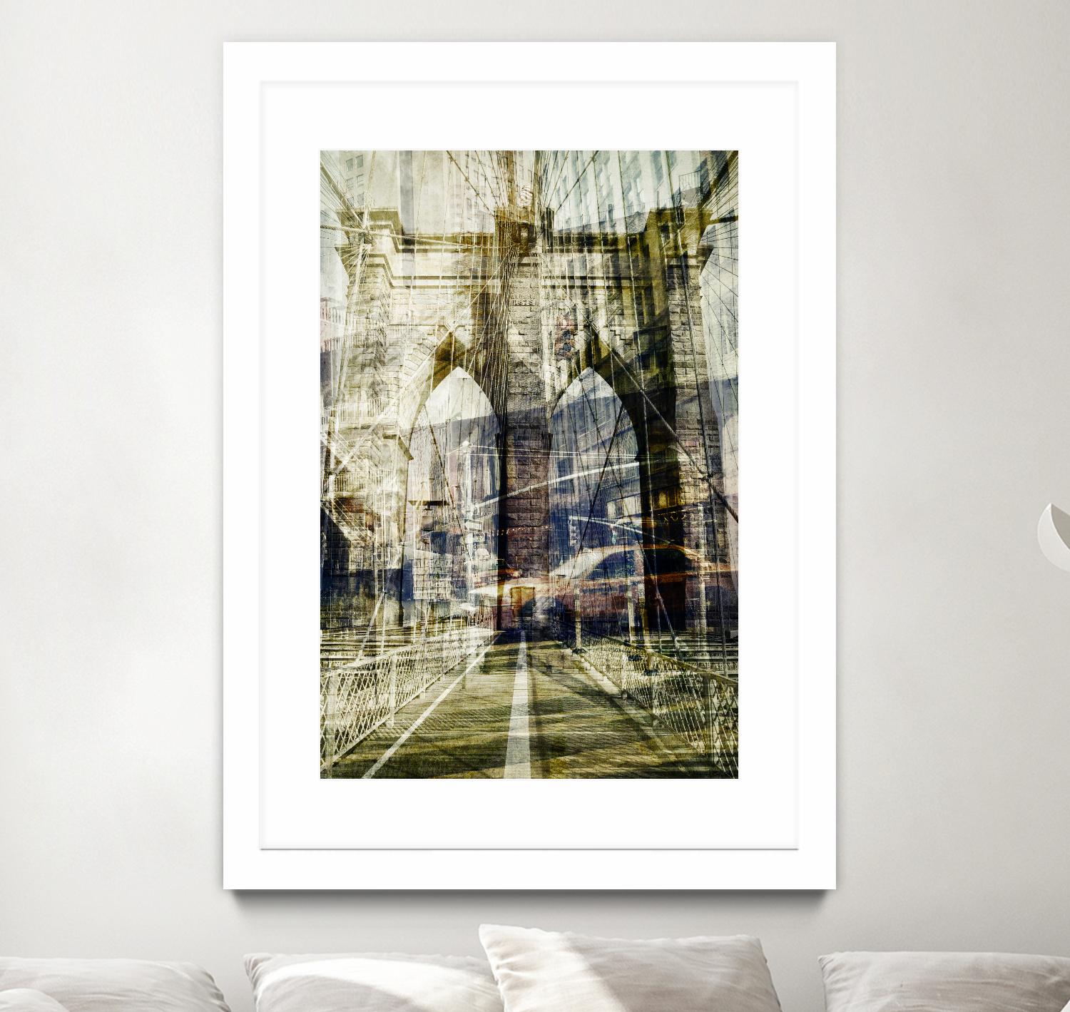 Brooklyn by THE Studio on GIANT ART - black city scene