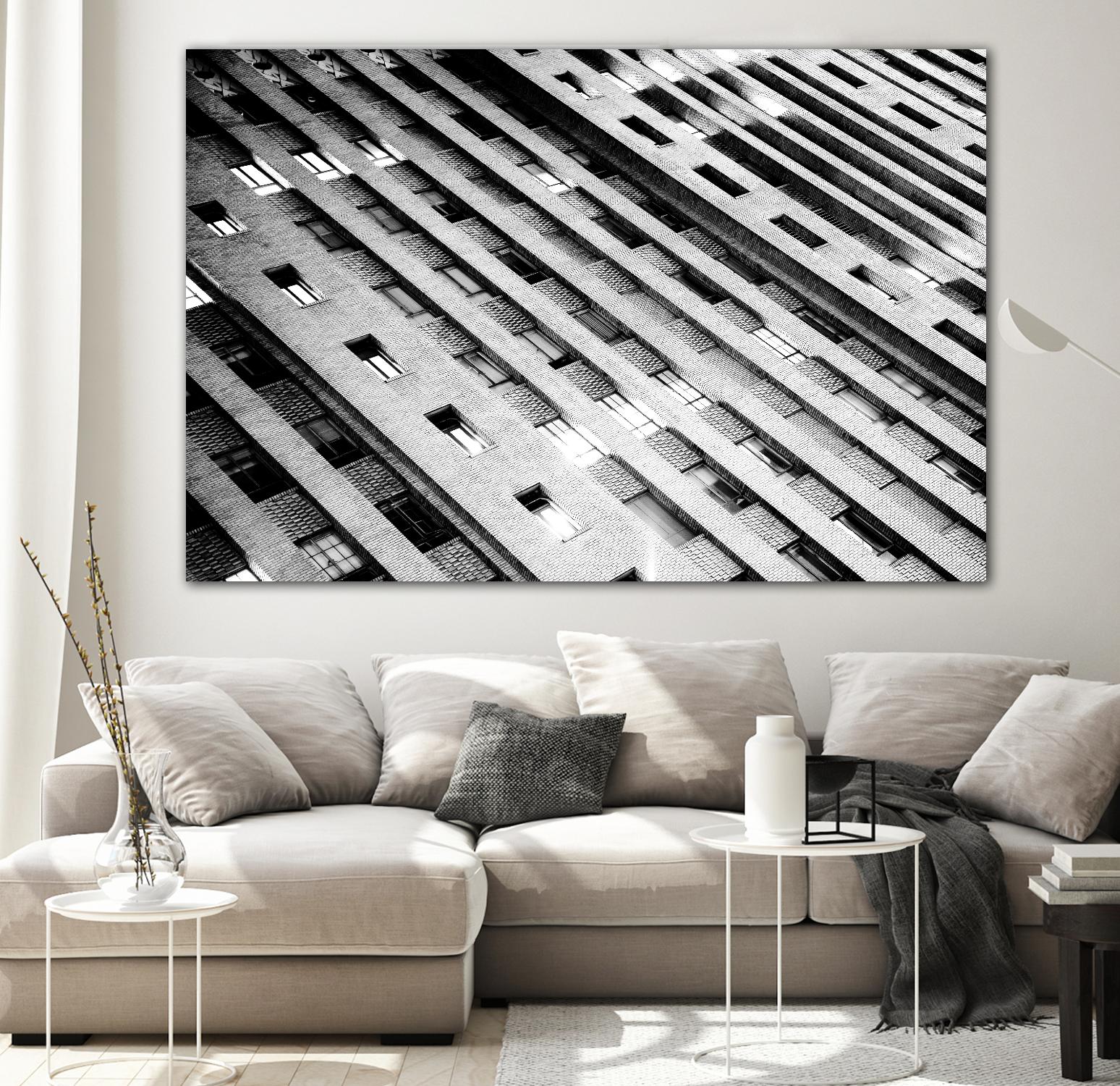 Downtown Building by Kyle Goldie on GIANT ART - white architectural