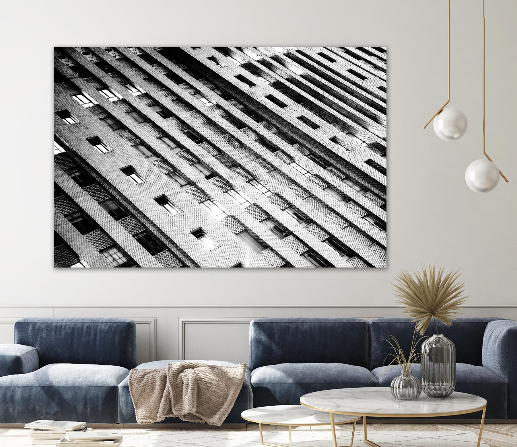 Downtown Building by Kyle Goldie on GIANT ART - white architectural