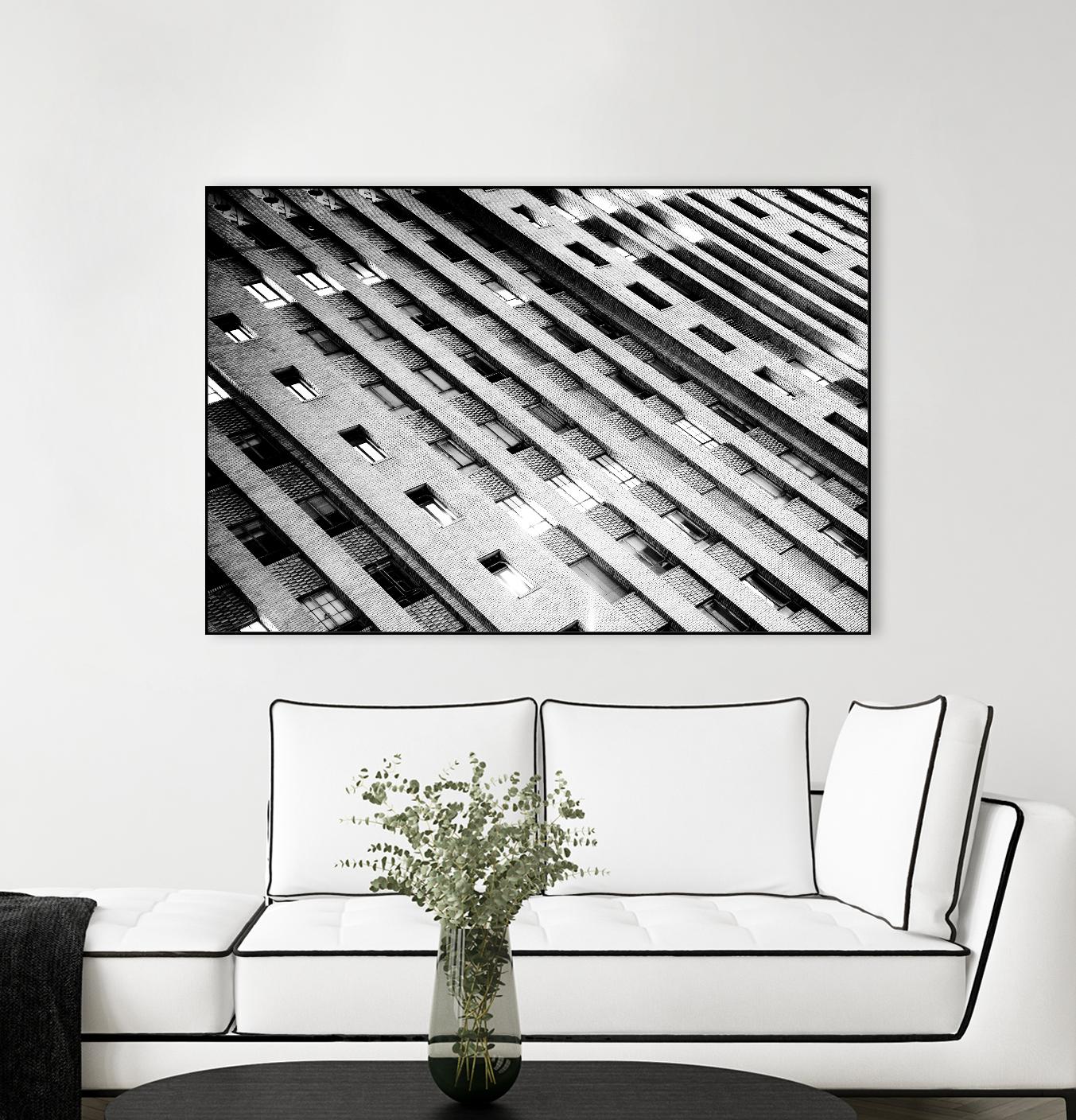 Downtown Building by Kyle Goldie on GIANT ART - white architectural