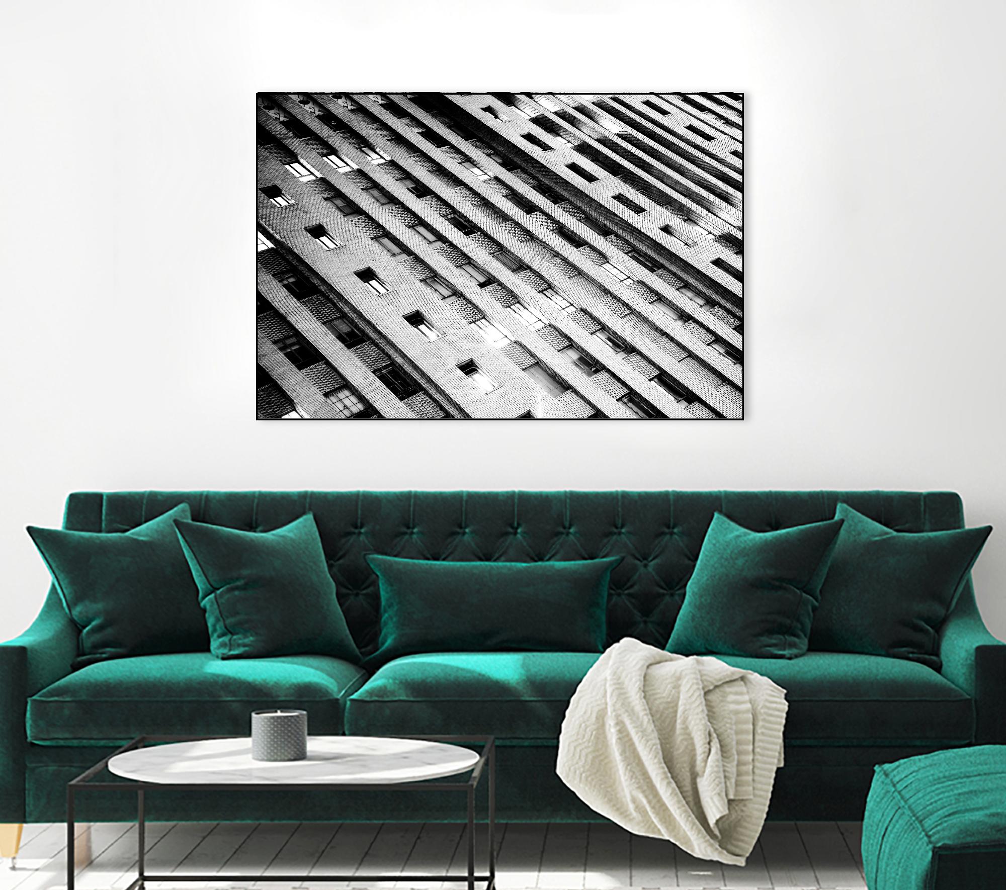 Downtown Building by Kyle Goldie on GIANT ART - white architectural