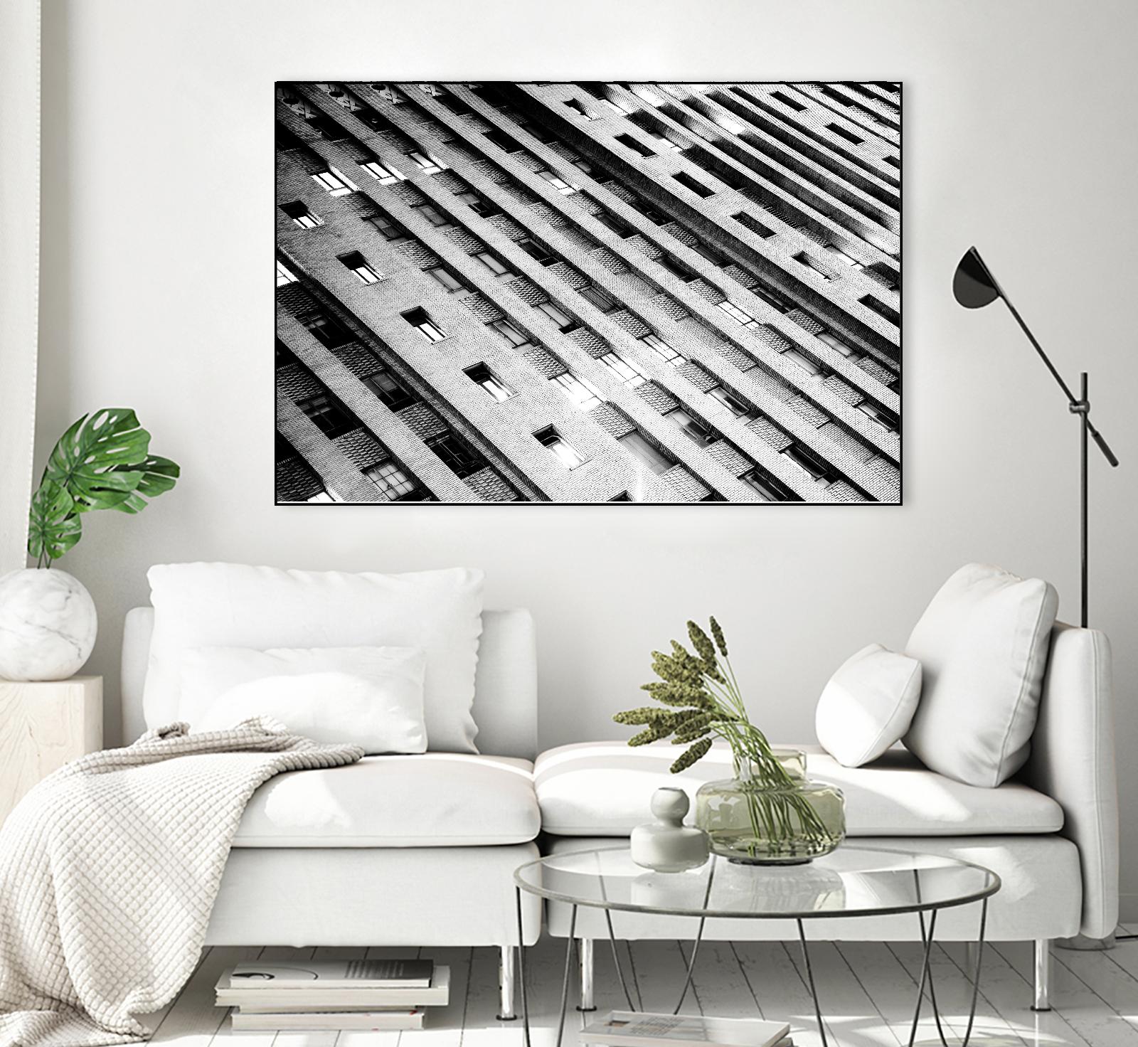 Downtown Building by Kyle Goldie on GIANT ART - white architectural