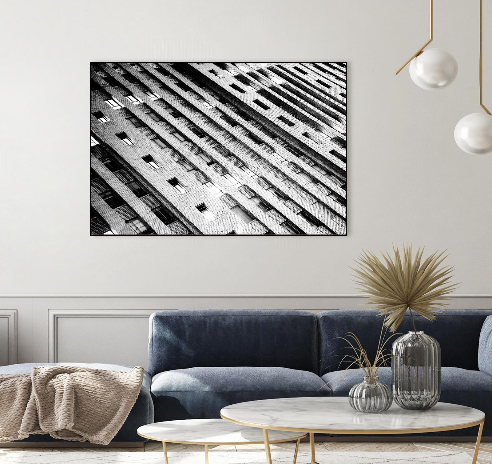 Downtown Building by Kyle Goldie on GIANT ART - white architectural