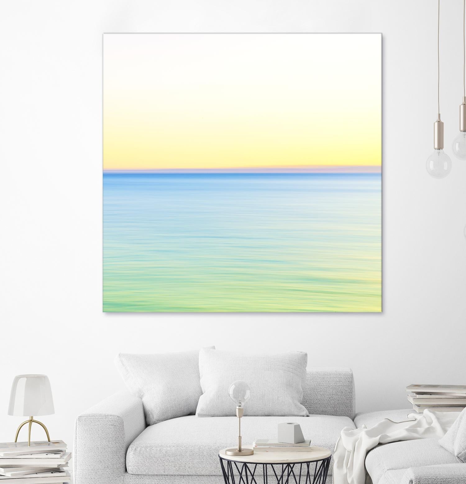 Minimalist Green Water by Kyle Goldie on GIANT ART - blue sea scene