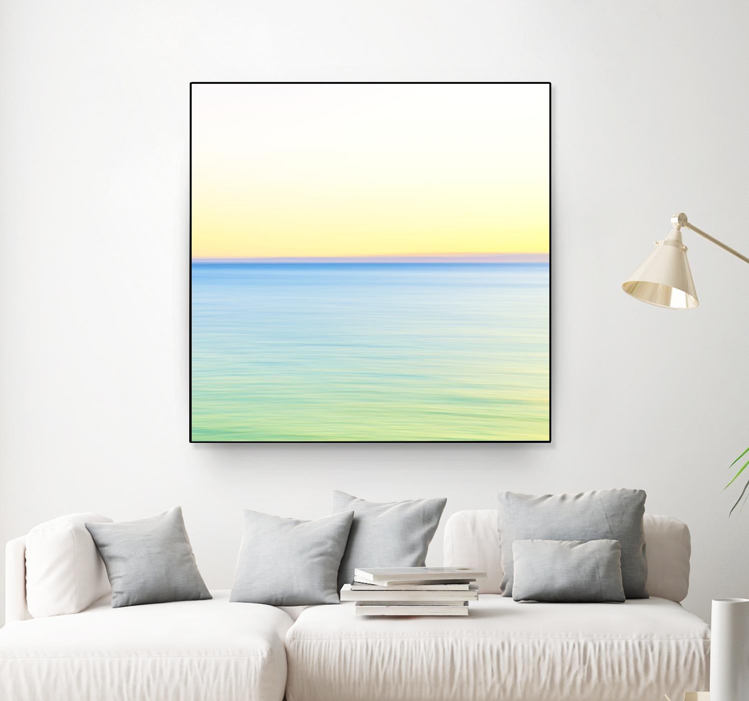 Minimalist Green Water by Kyle Goldie on GIANT ART - blue sea scene