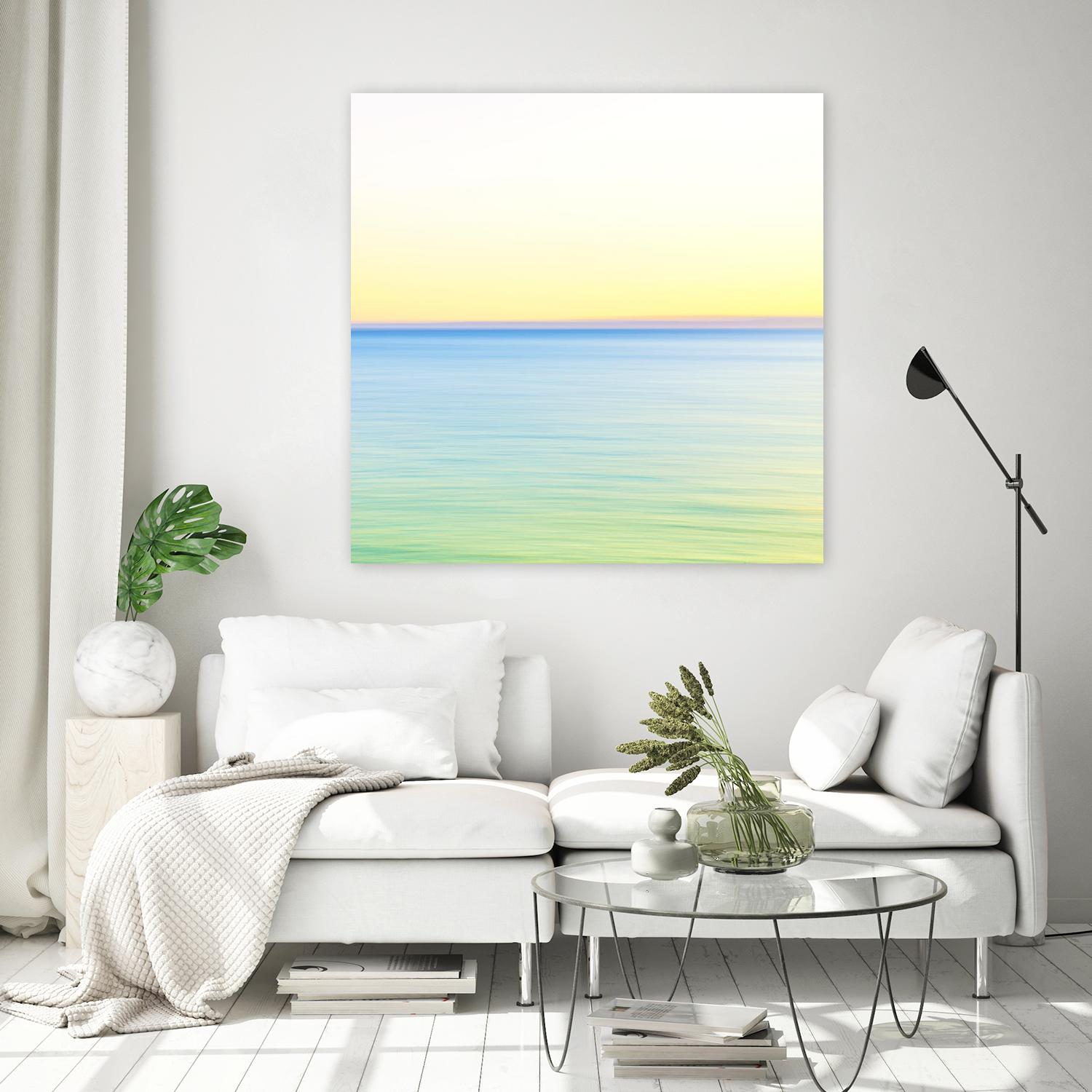 Minimalist Green Water by Kyle Goldie on GIANT ART - blue sea scene