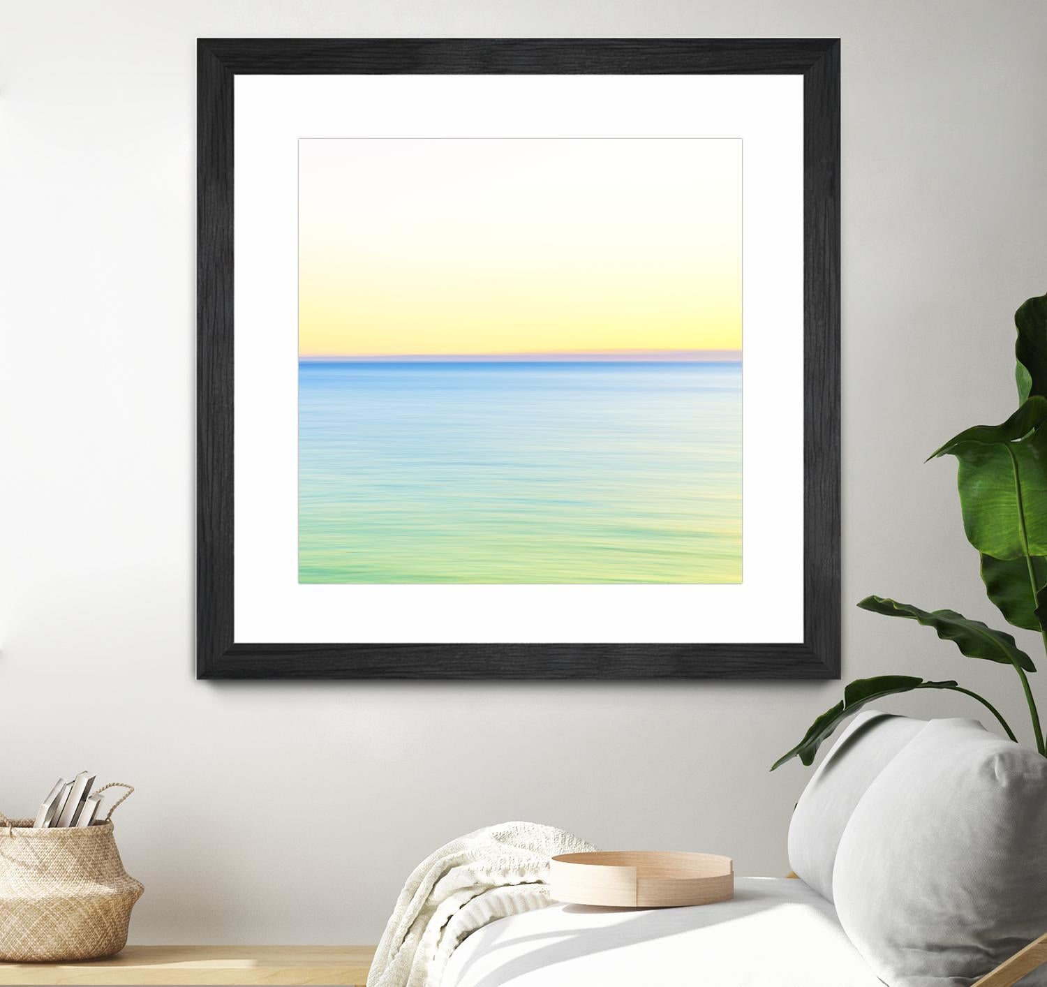 Minimalist Green Water by Kyle Goldie on GIANT ART - blue sea scene