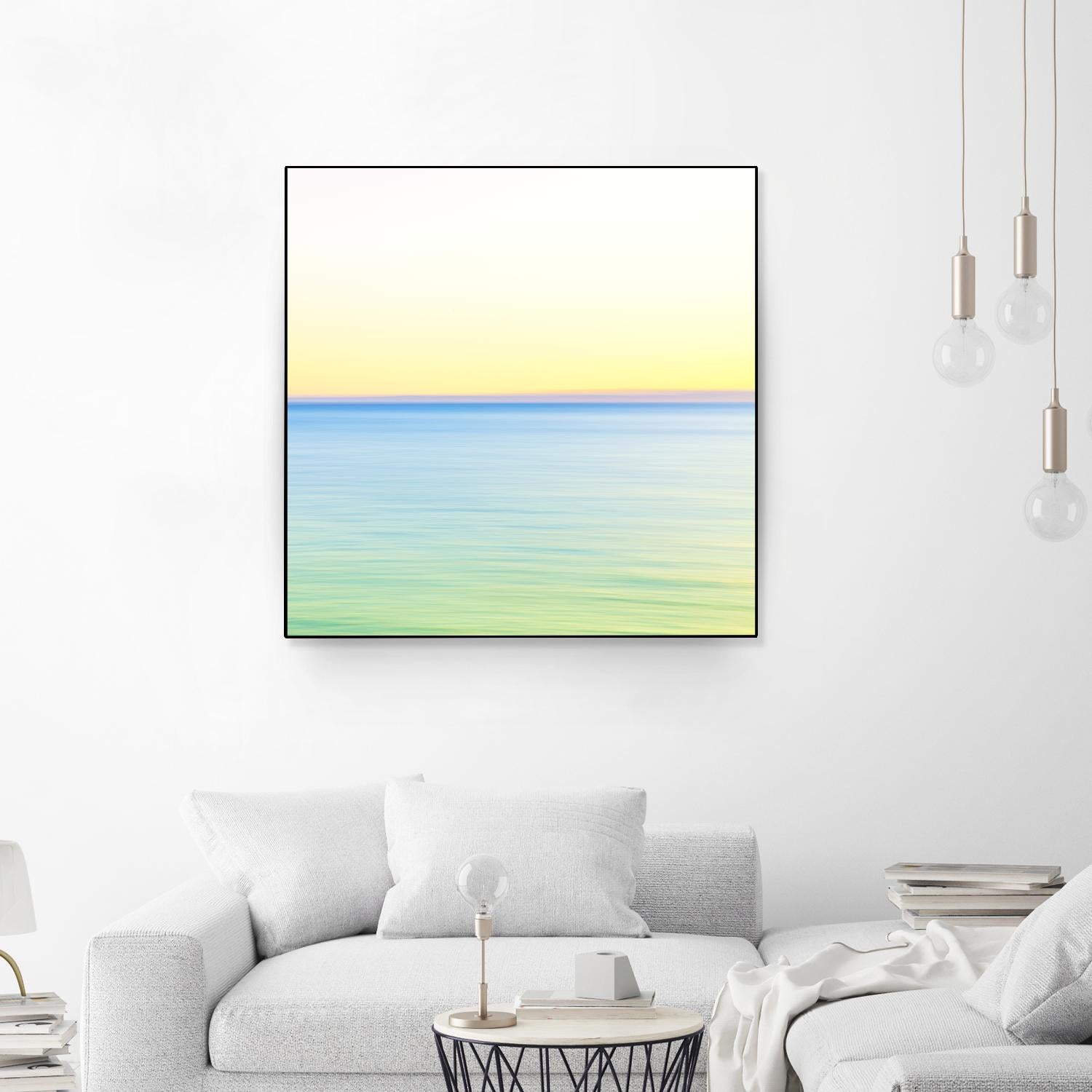 Minimalist Green Water by Kyle Goldie on GIANT ART - blue sea scene