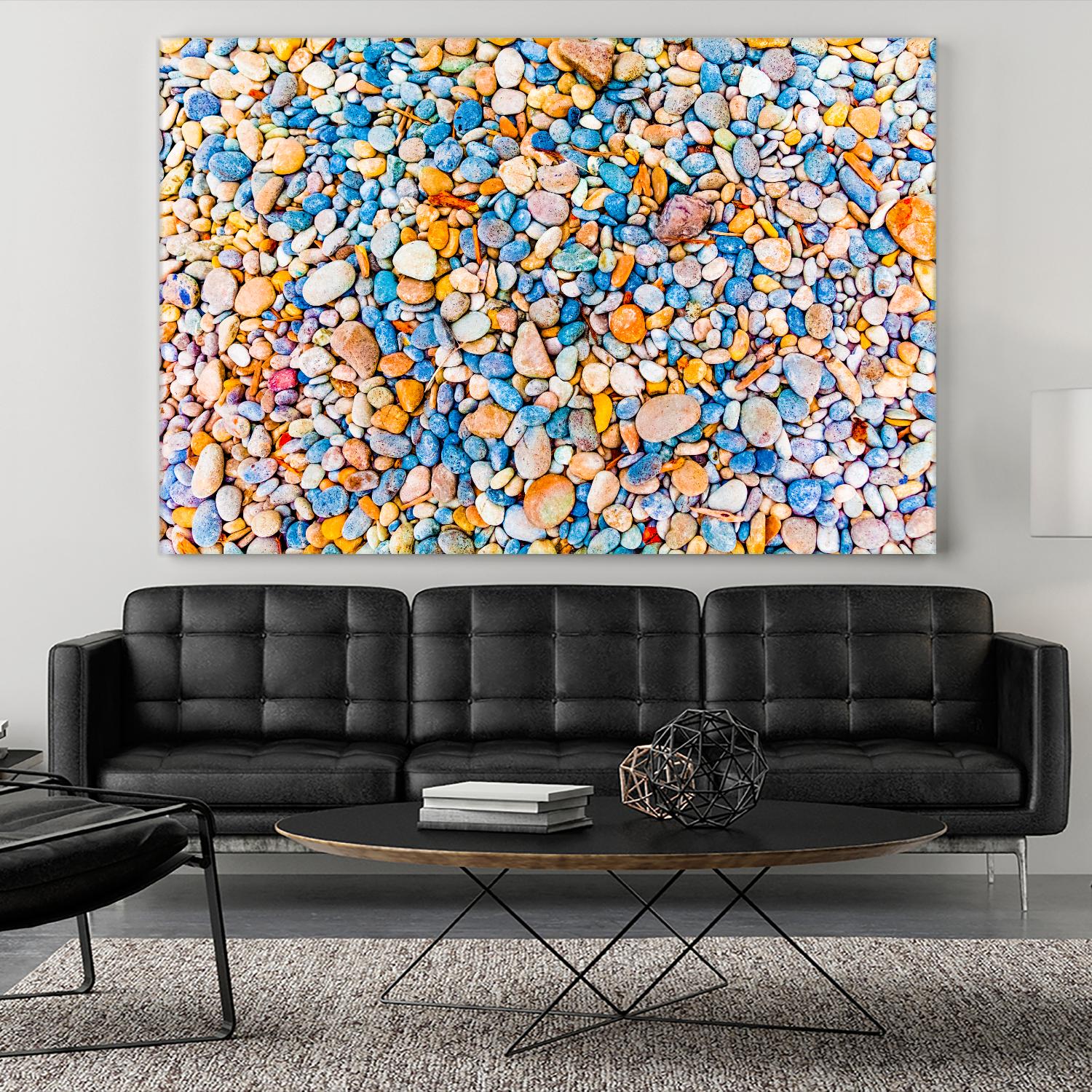 Colorful Beach Rocks by Kyle Goldie on GIANT ART - orange photo art