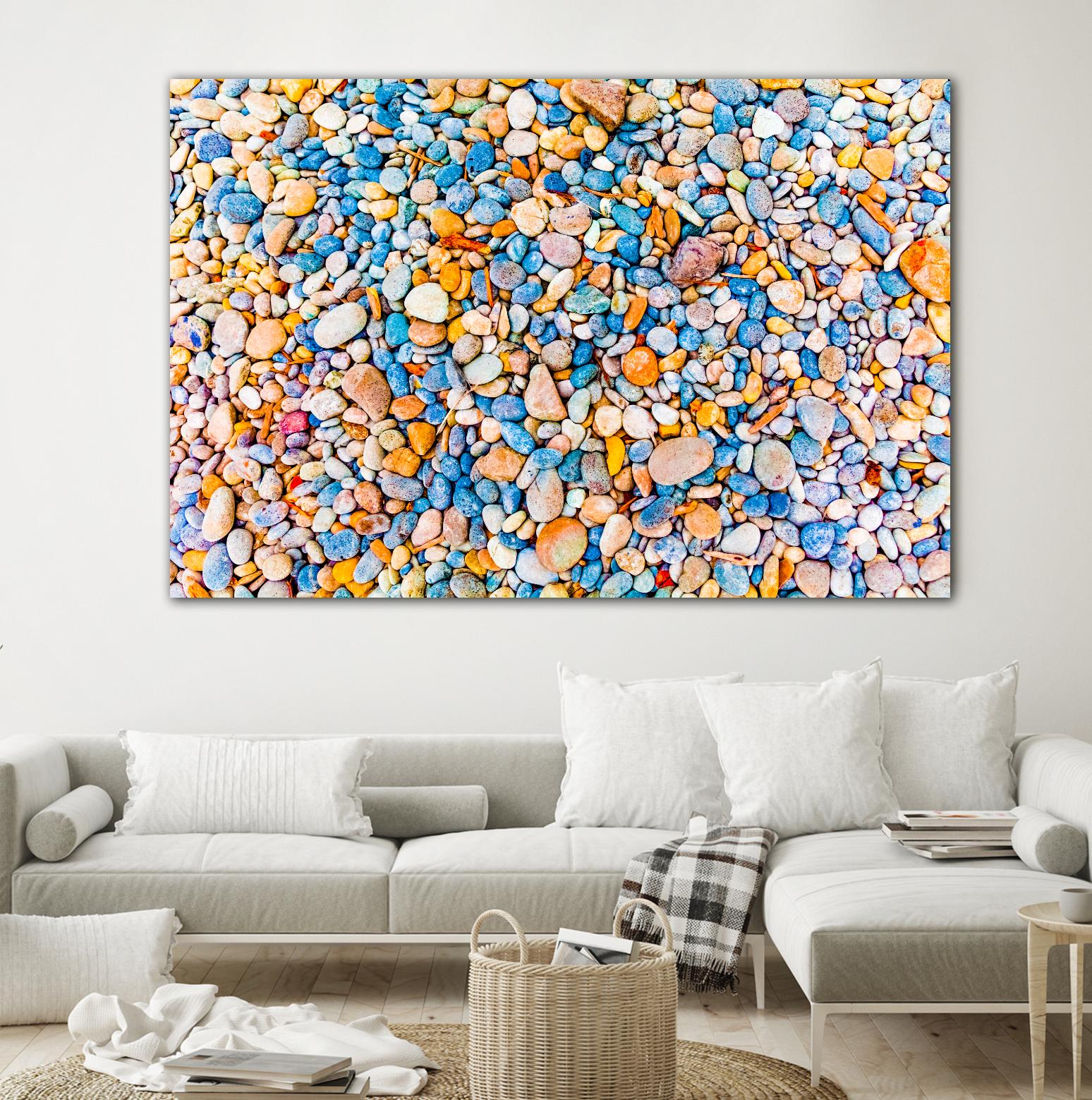 Colorful Beach Rocks by Kyle Goldie on GIANT ART - orange photo art