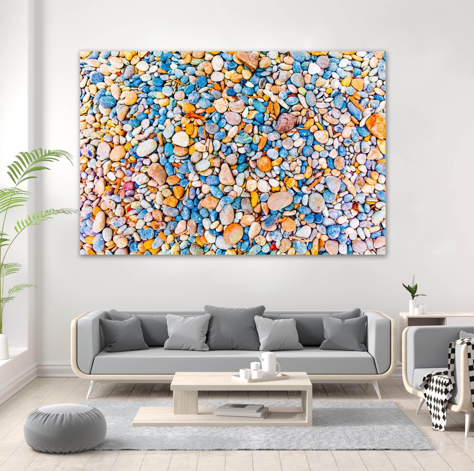 Colorful Beach Rocks by Kyle Goldie on GIANT ART - orange photo art