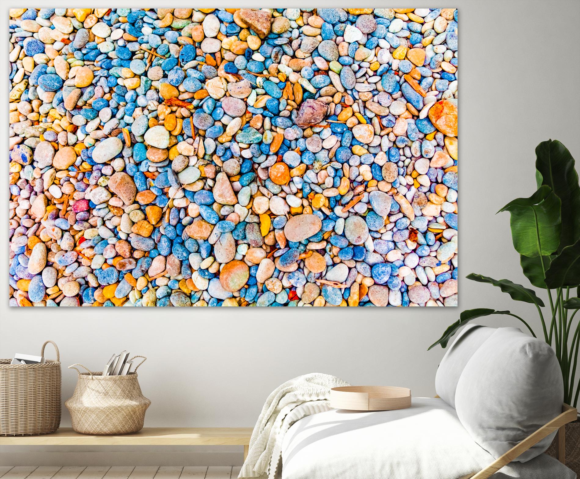 Colorful Beach Rocks by Kyle Goldie on GIANT ART - orange photo art
