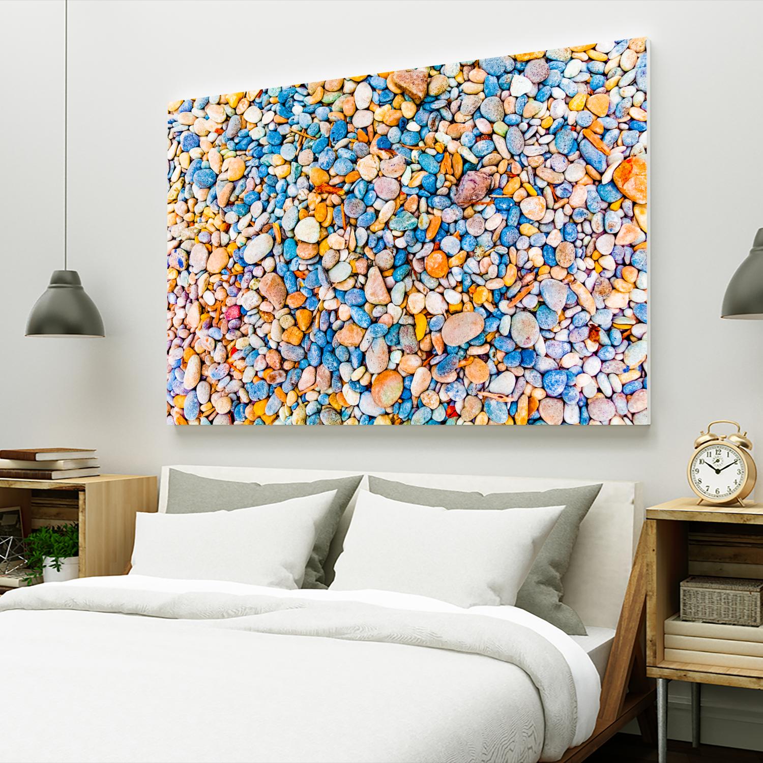 Colorful Beach Rocks by Kyle Goldie on GIANT ART - orange photo art