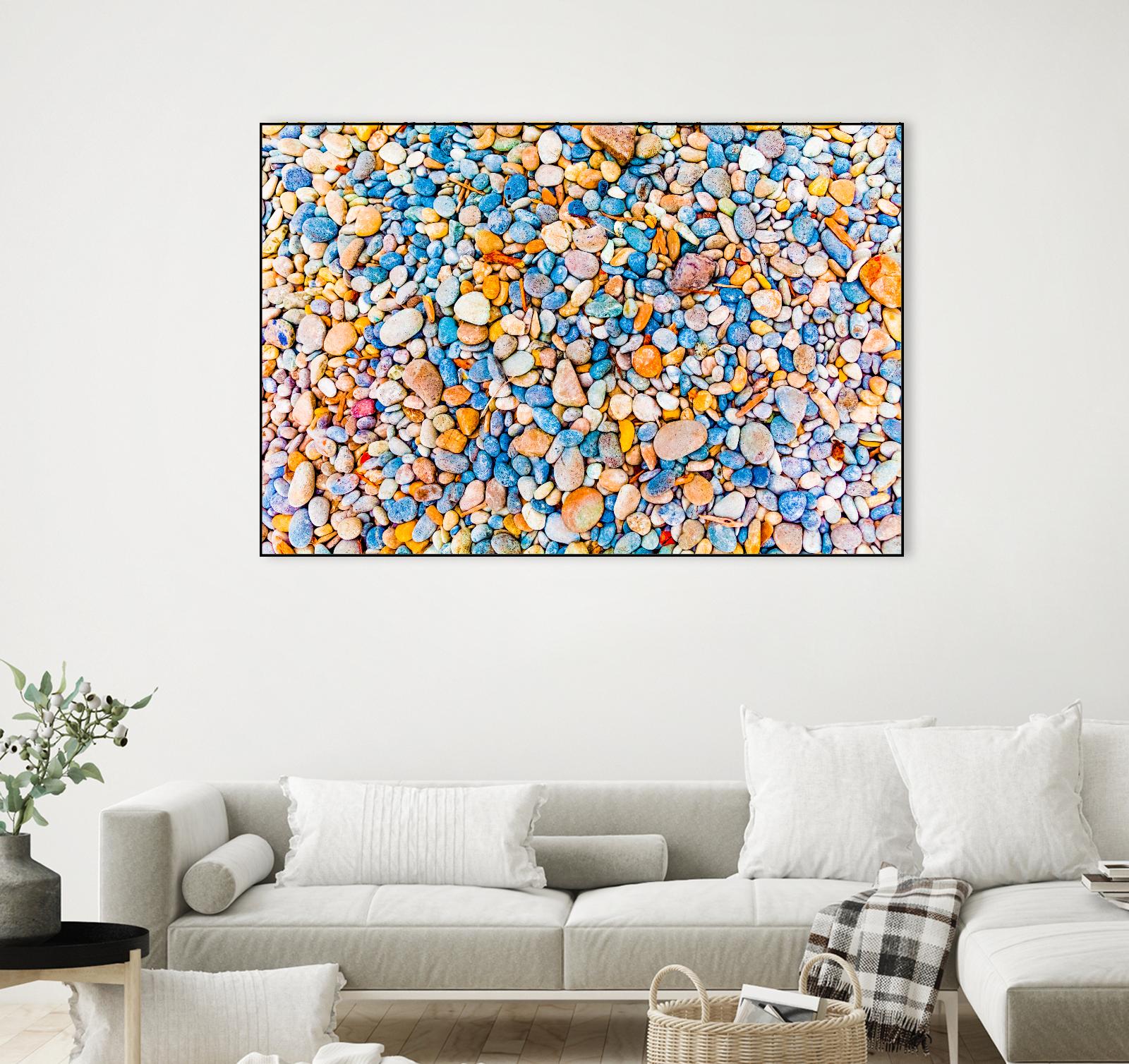 Colorful Beach Rocks by Kyle Goldie on GIANT ART - orange photo art