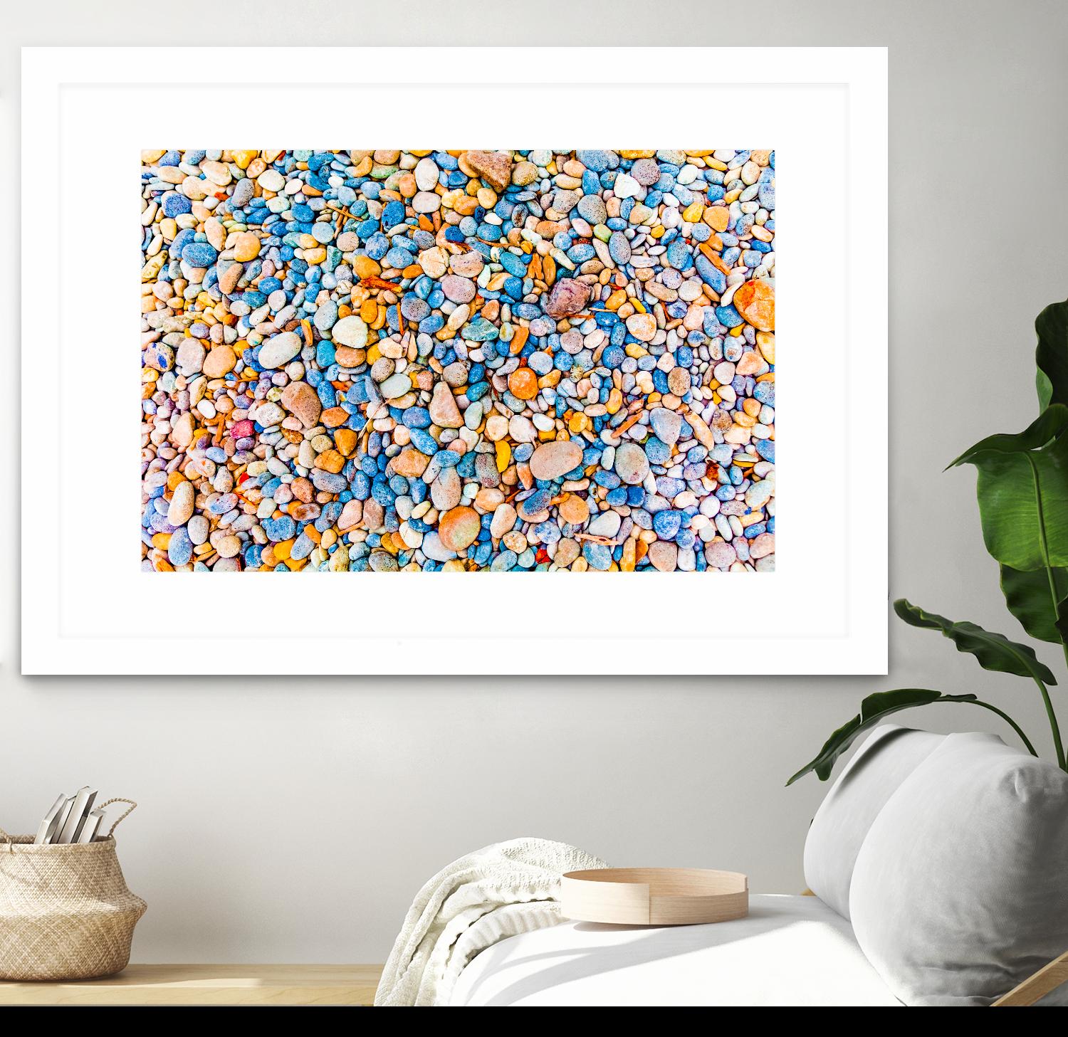 Colorful Beach Rocks by Kyle Goldie on GIANT ART - orange photo art