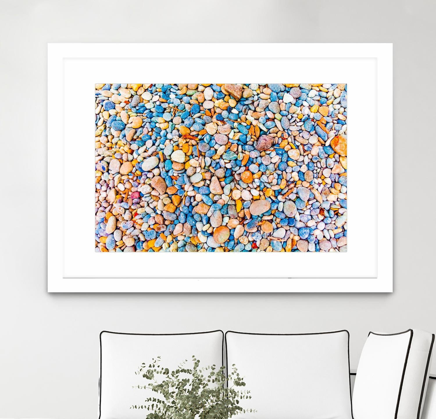 Colorful Beach Rocks by Kyle Goldie on GIANT ART - orange photo art