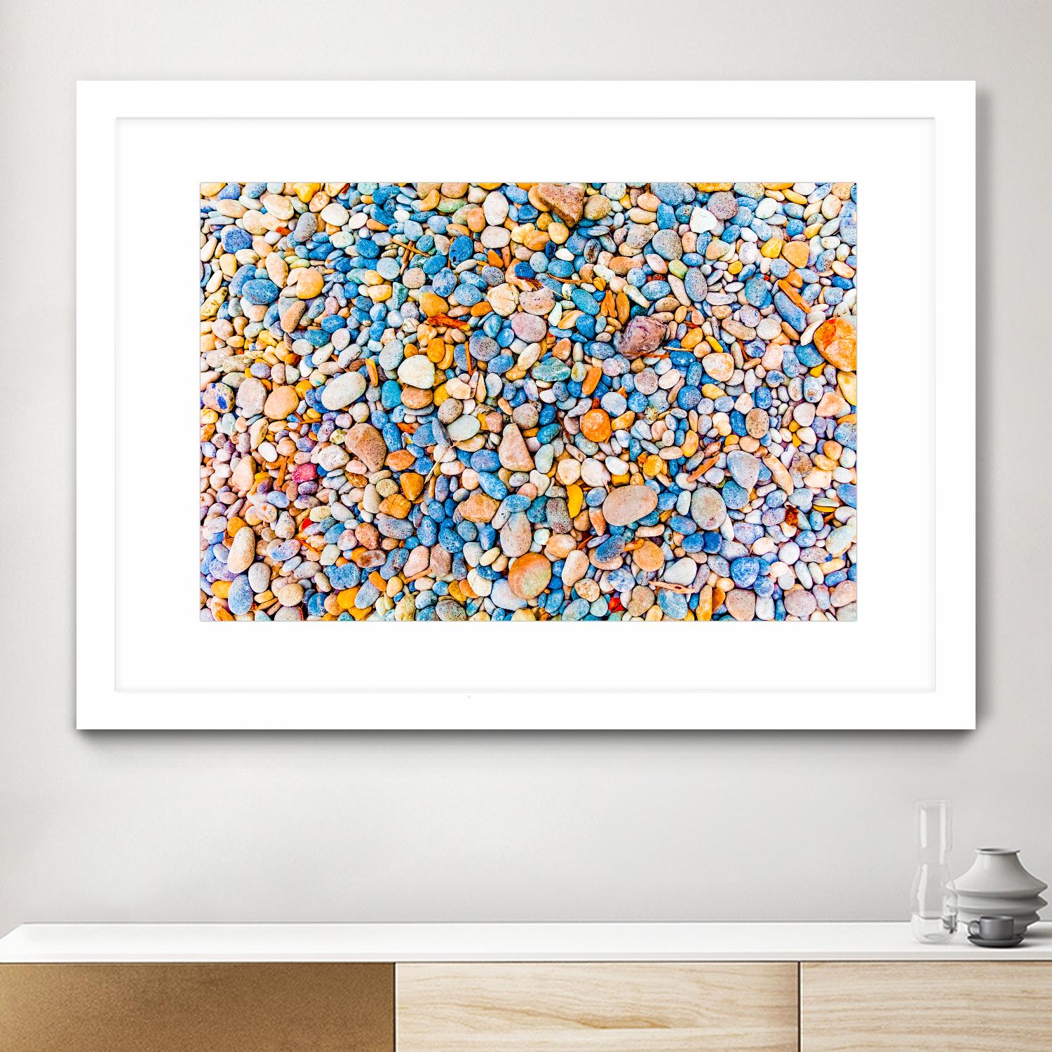 Colorful Beach Rocks by Kyle Goldie on GIANT ART - orange photo art