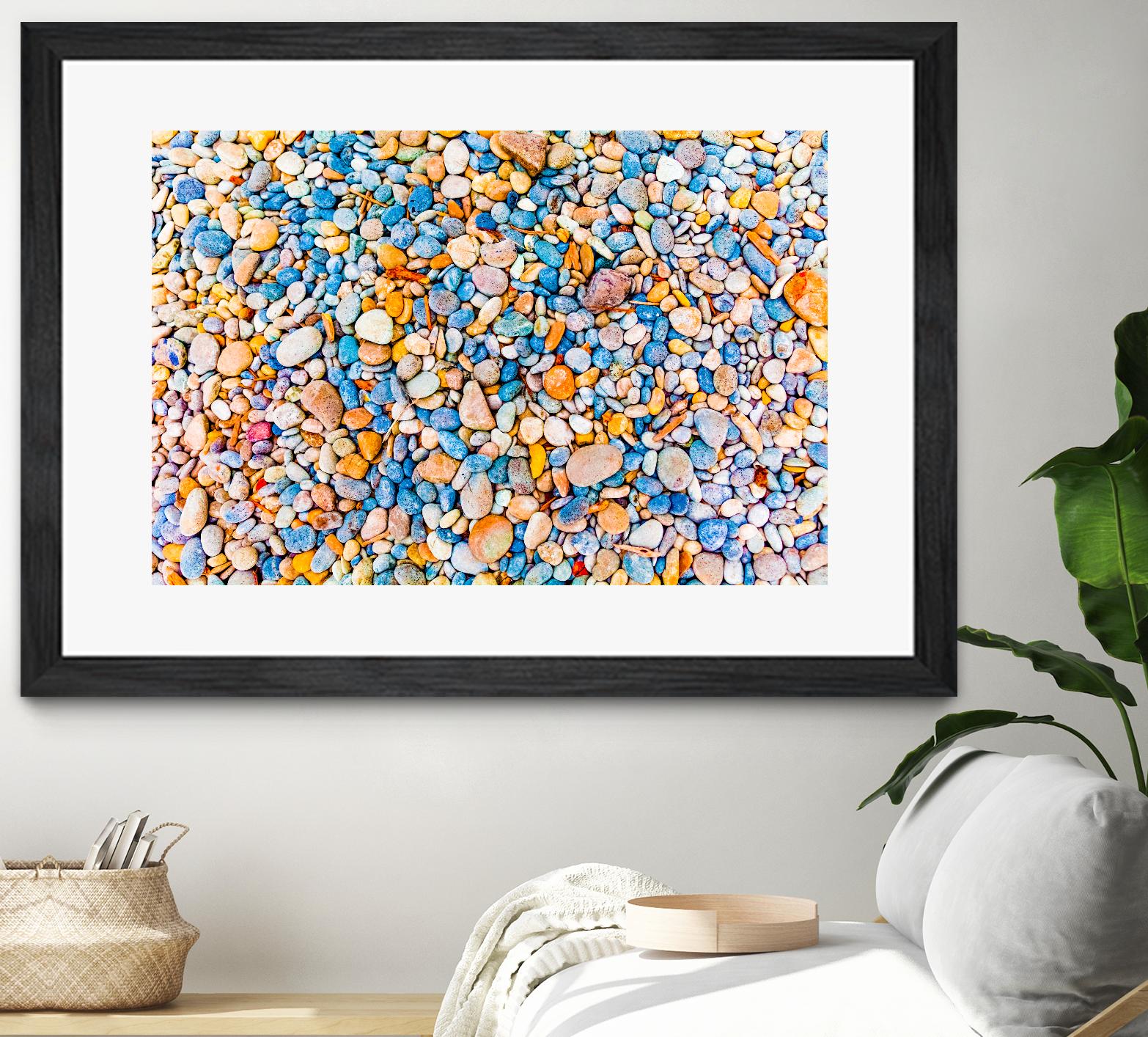 Colorful Beach Rocks by Kyle Goldie on GIANT ART - orange photo art
