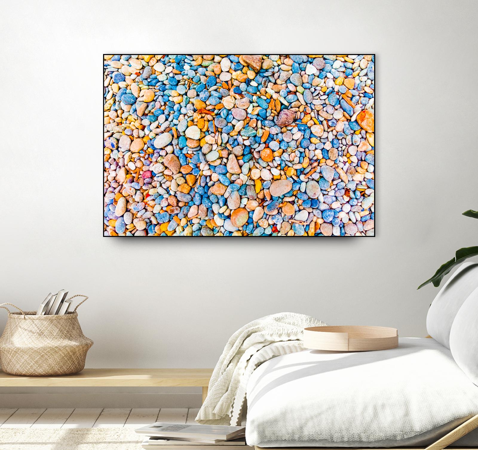 Colorful Beach Rocks by Kyle Goldie on GIANT ART - orange photo art