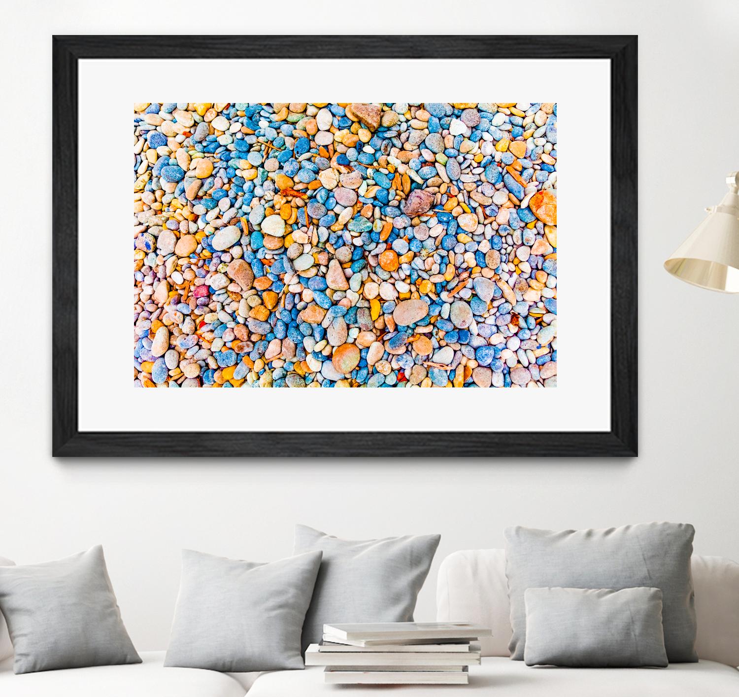 Colorful Beach Rocks by Kyle Goldie on GIANT ART - orange photo art