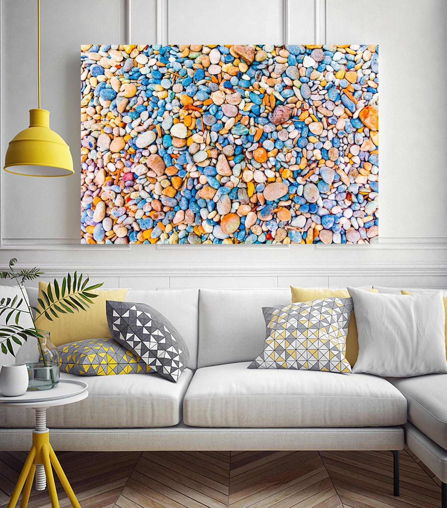 Colorful Beach Rocks by Kyle Goldie on GIANT ART - orange photo art